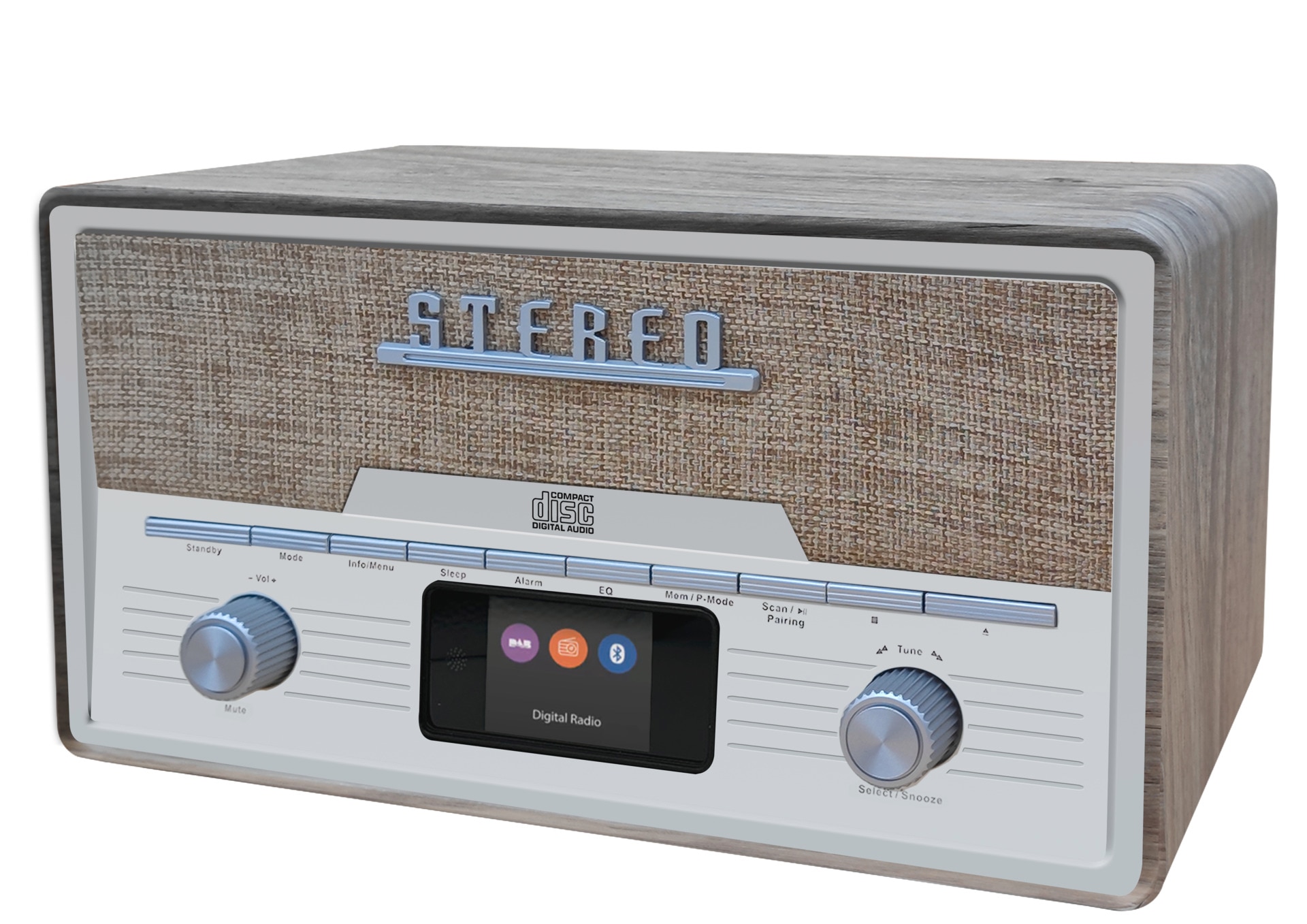 Denver Digitalradio (DAB+) »Retro MDA-525 DAB+/FM Radio mit CD/BT/USB«, (Bluetooth FM-Tuner 5 W)