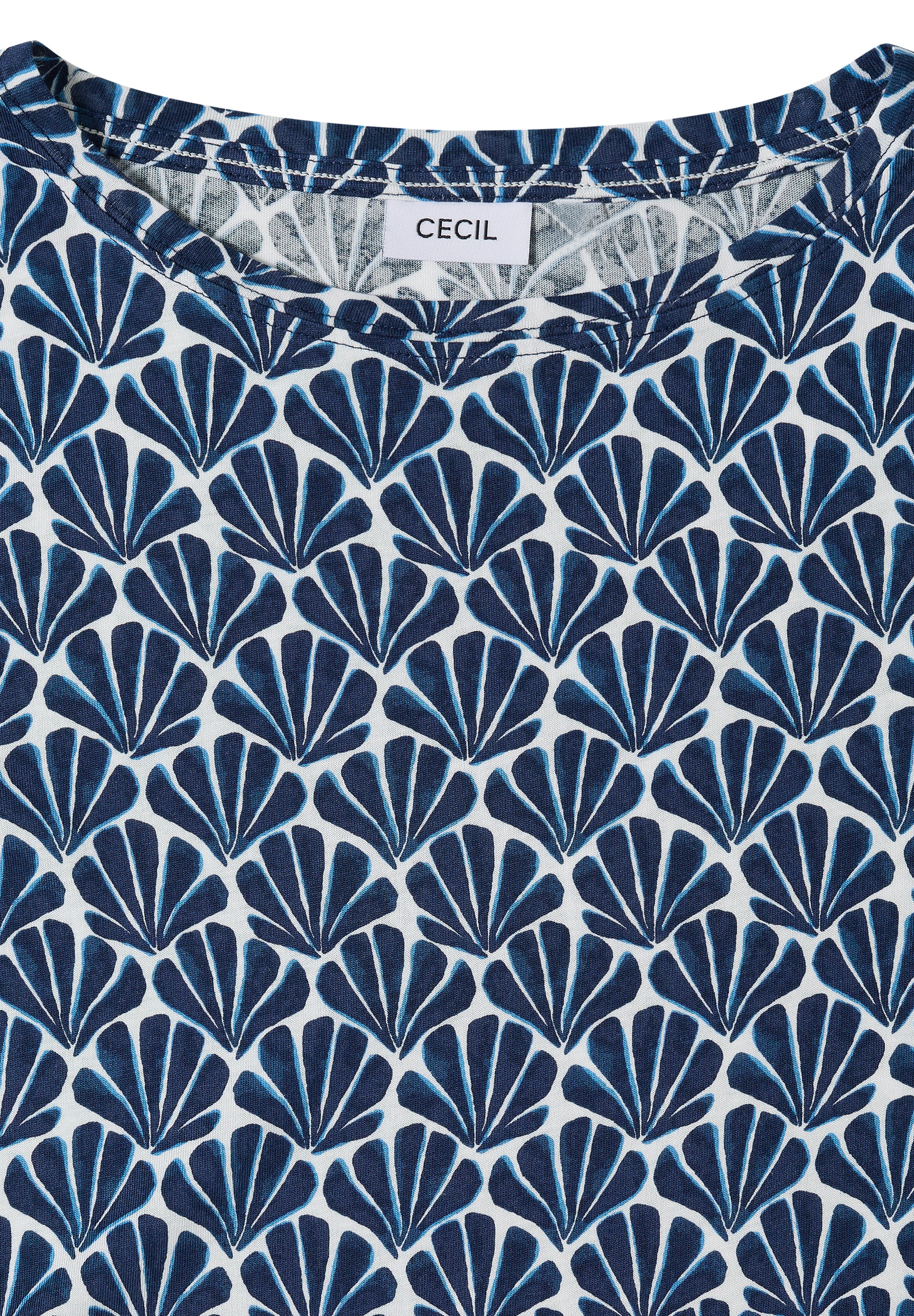 Cecil T-Shirt mit U-Boot-Ausschnitt