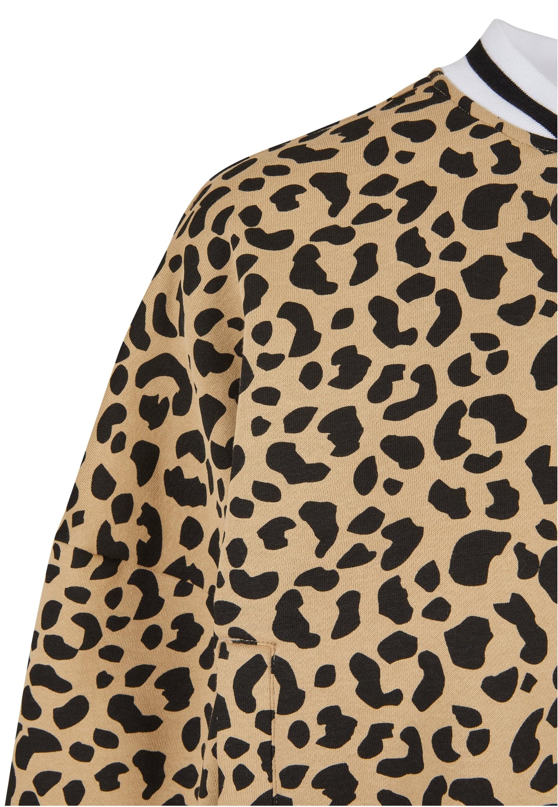 URBAN CLASSICS Sweatjacke »Urban Classics Damen Ladies AOP Oversized College Sweat Jacket«