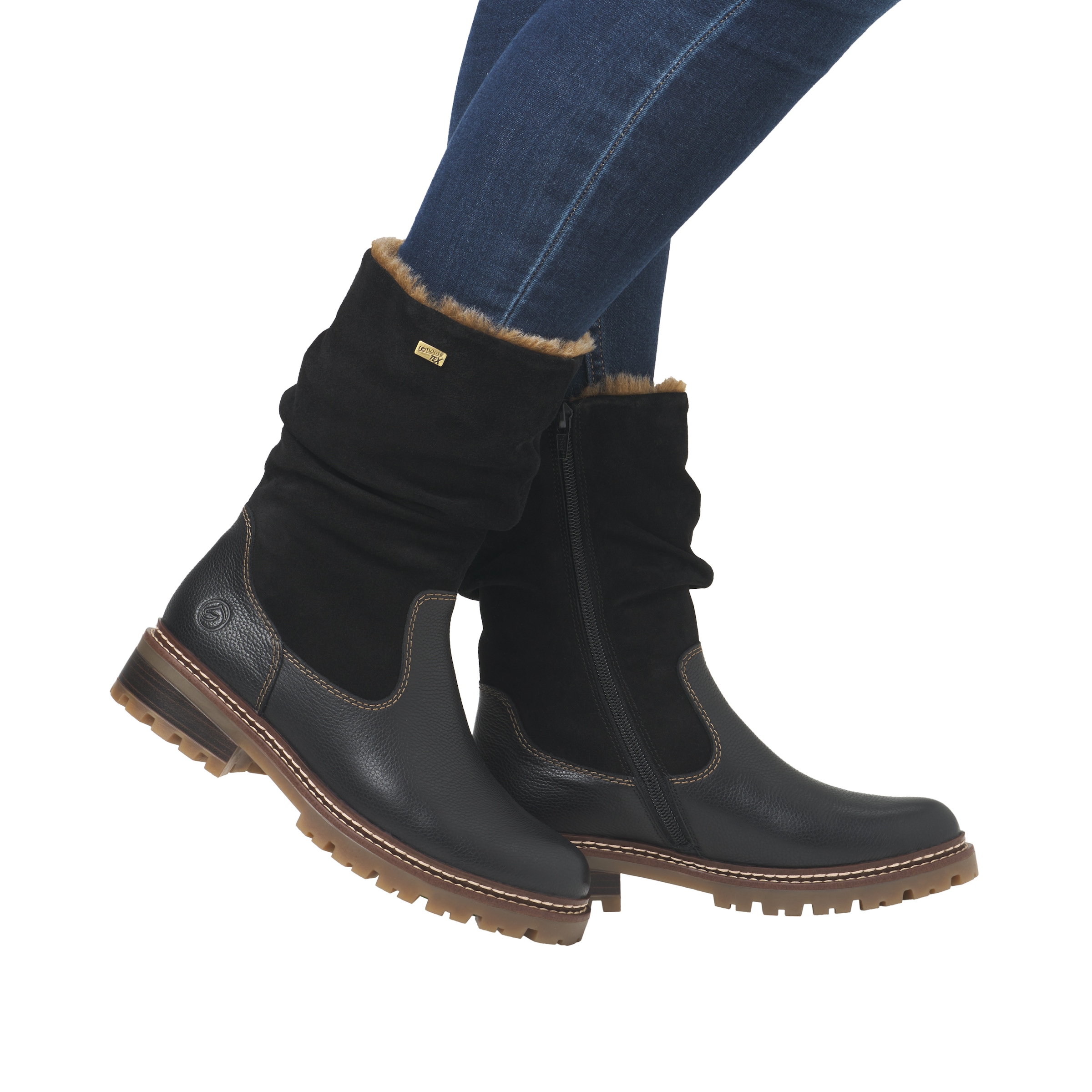 Remonte Winterstiefel »Fiber Grip«, Winterboots, Profilsohle, mit wasserabweisender TEX-Membran