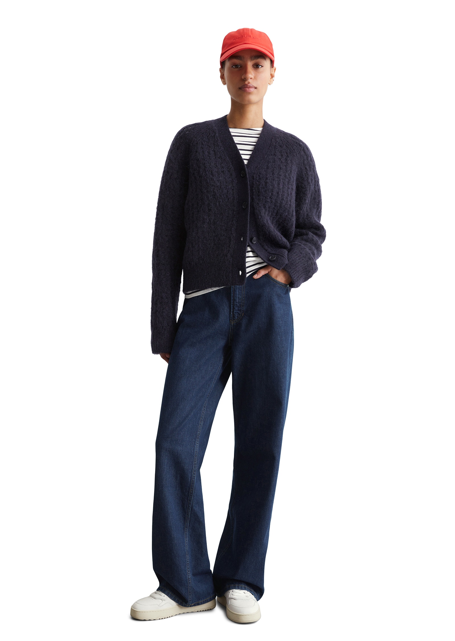 Marc O'Polo DENIM Cardigan »aus gebürstetem Schurwolle-Mohair-Mix«