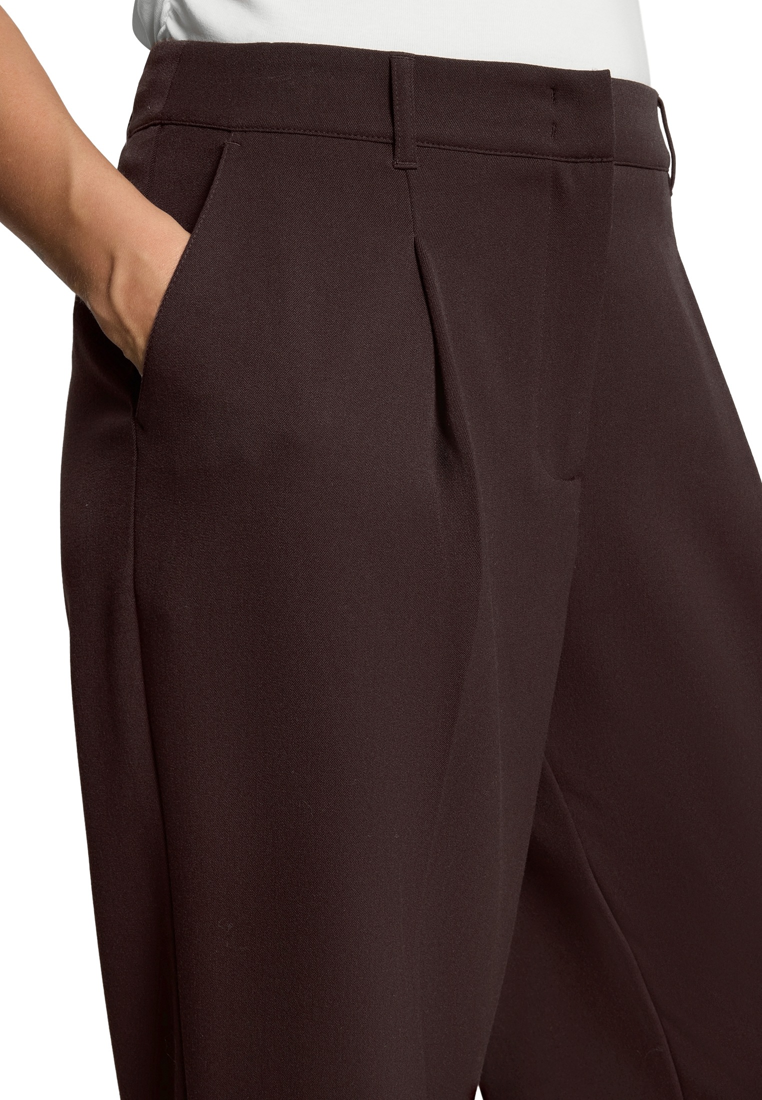 Zero Bügelfaltenhose »Damen mit Bundfalten«  Bügelfalte