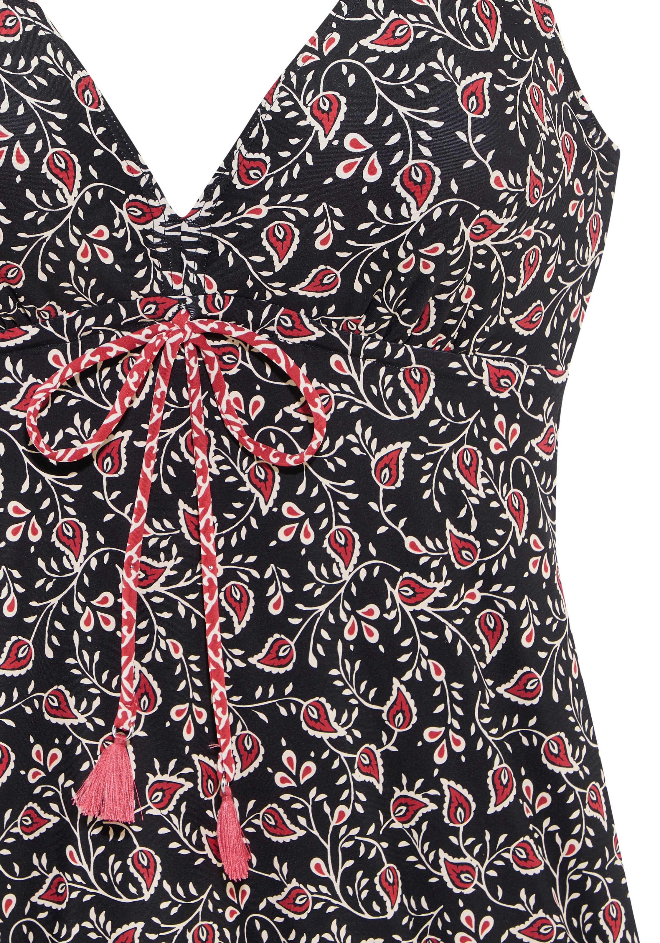 LASCANA Bügel-Tankini-Top »Louna« im Mustermix-Design mit Zierquasten