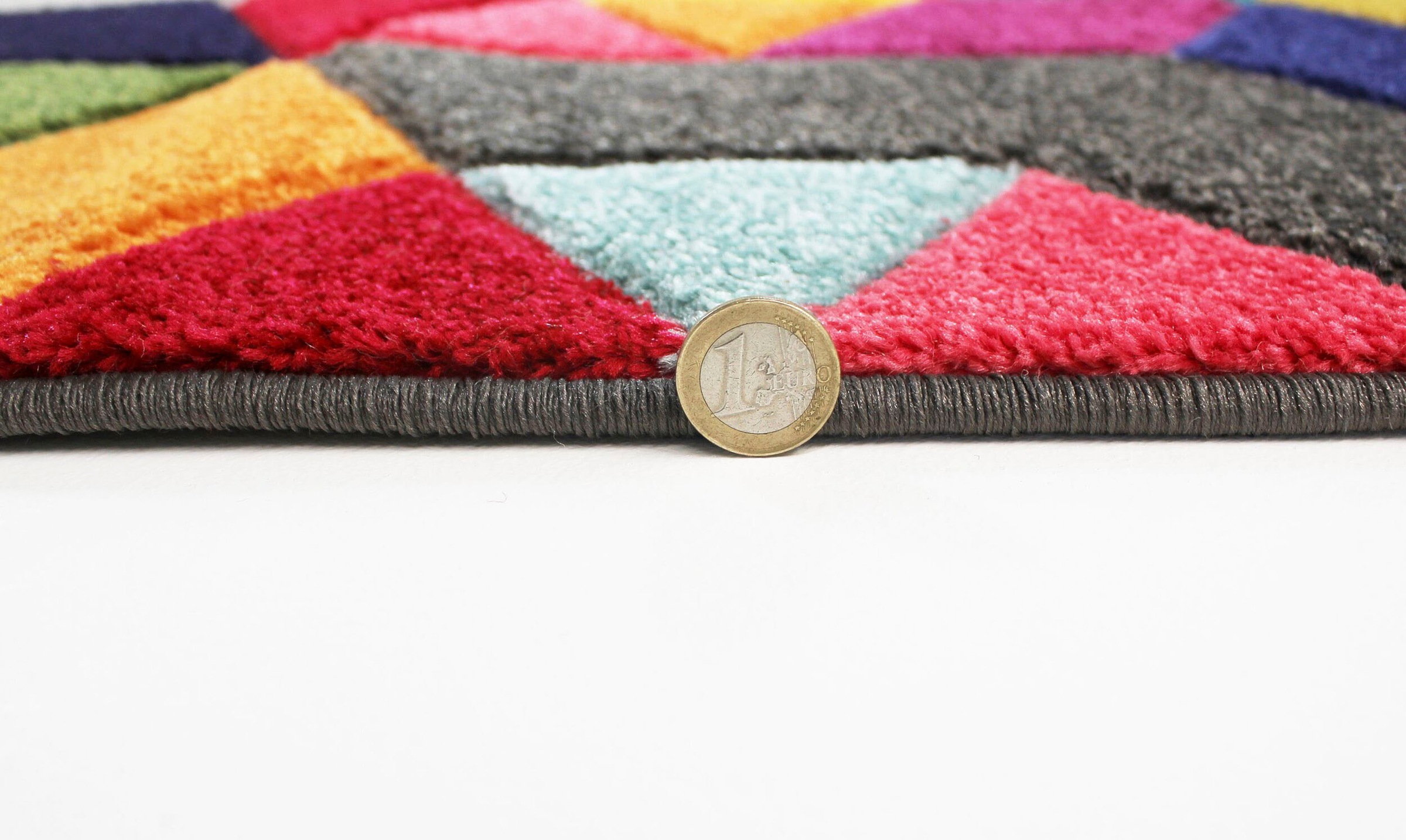 FLAIR RUGS Teppich »Dynamic«, rechteckig, 10 mm Höhe, fußbodenheizungsgeeignet, geometrisches Design, Cube Muster, bunt