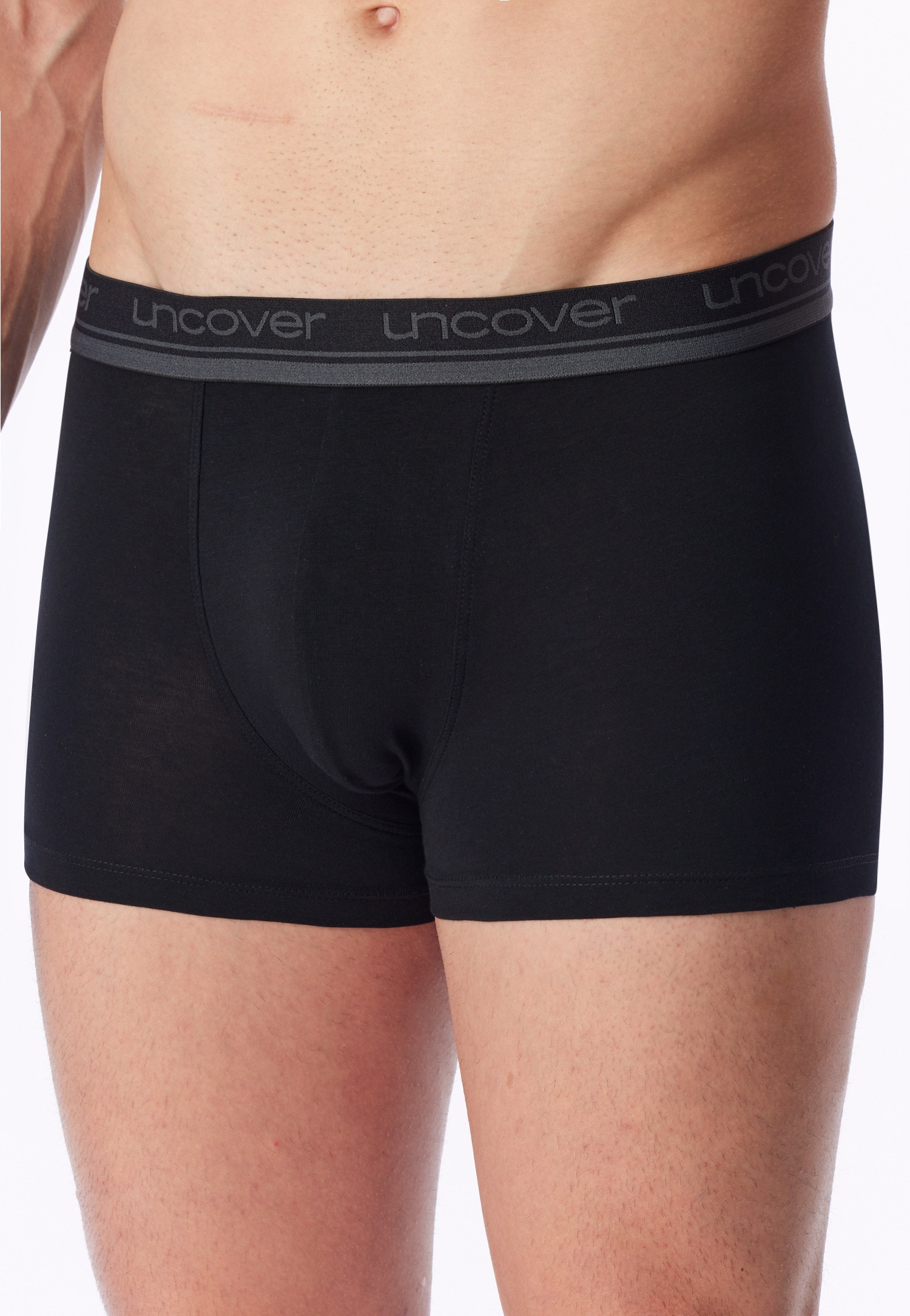 uncover by SCHIESSER Boxer »Uncover Cotton« Logo-Bund, elastisch, ohne Eingriff, perfekter Sitz
