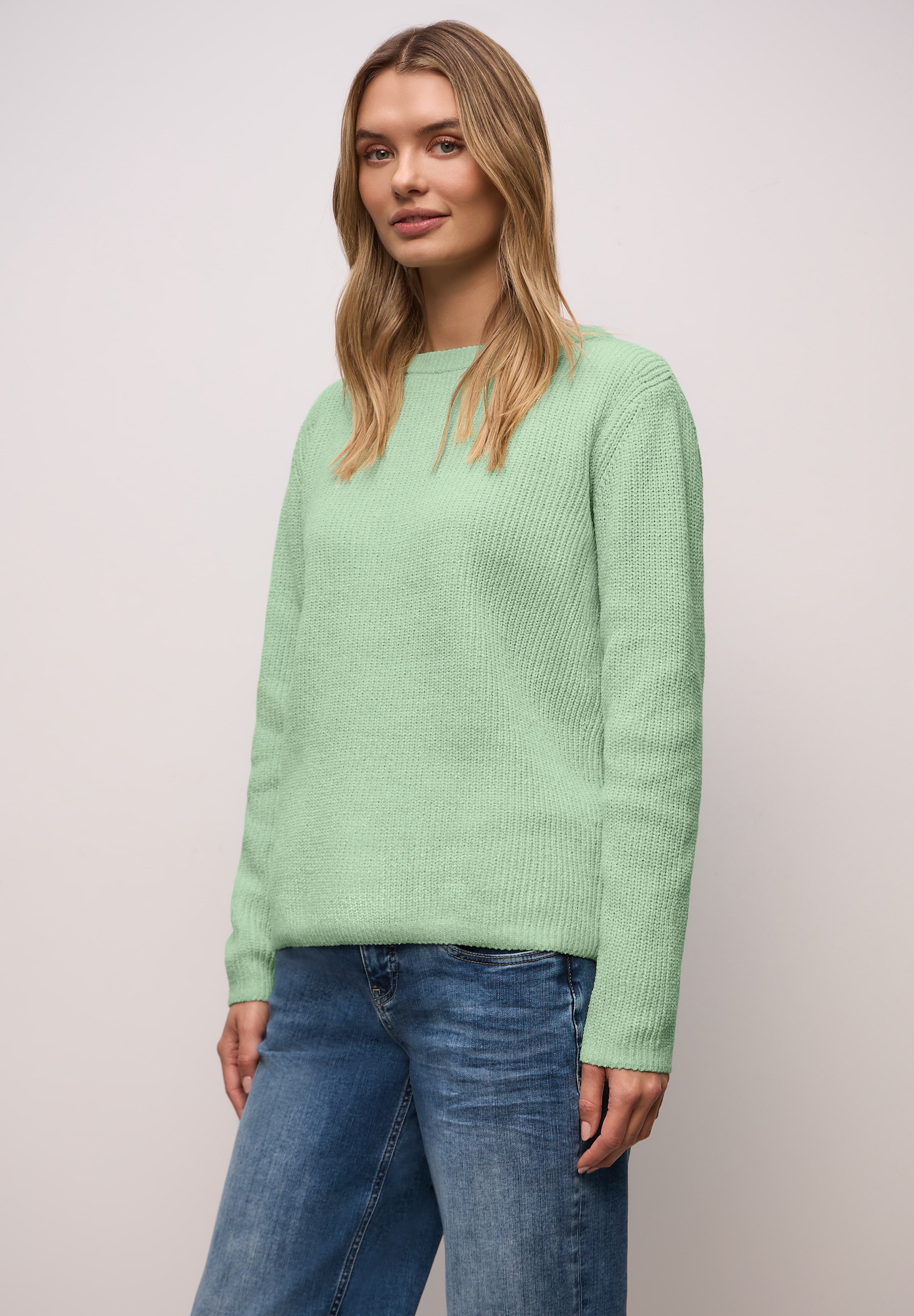 STREET ONE Strickpullover mit U-Boot-Ausschnitt günstig online kaufen