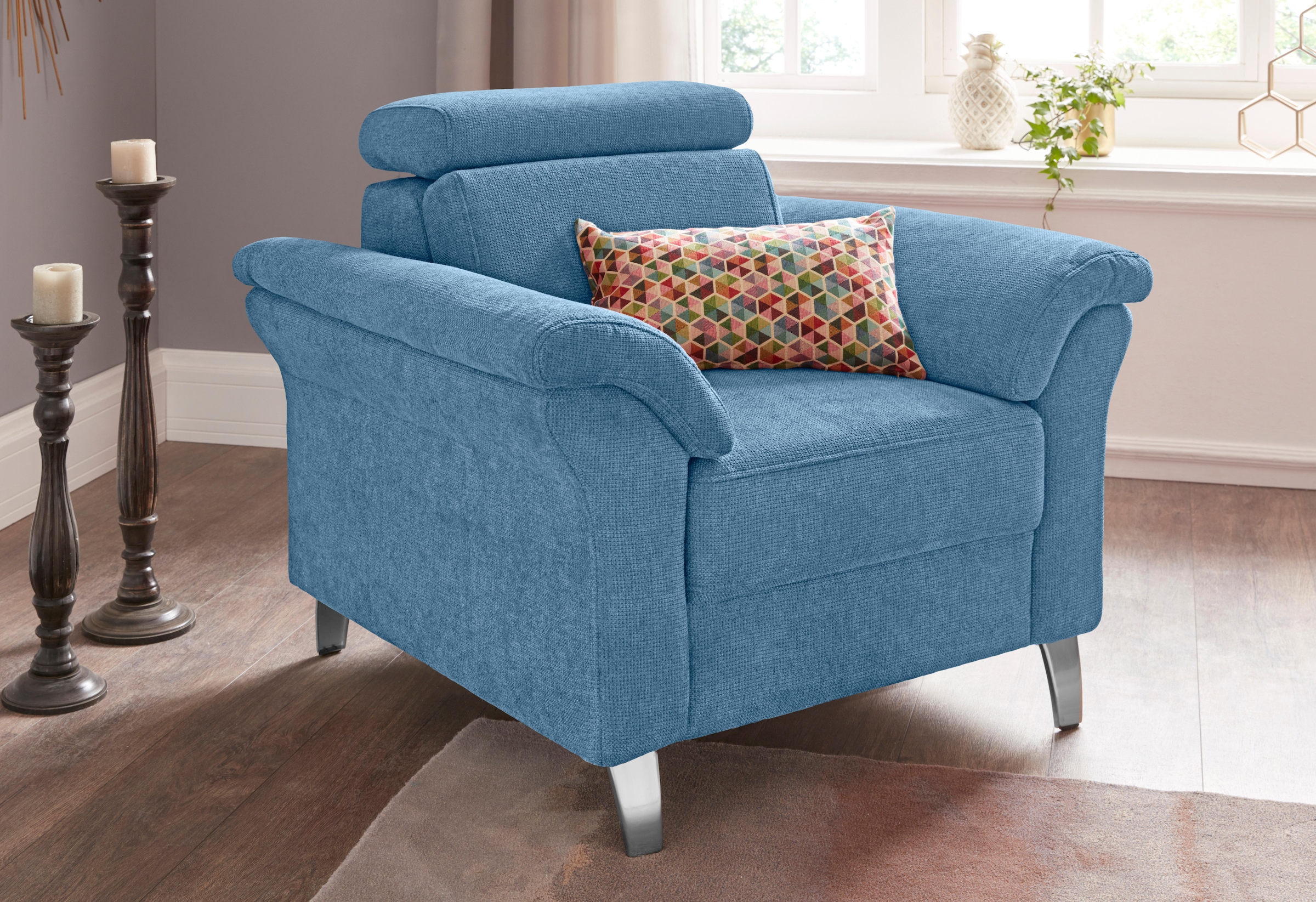 sit&more Sessel »Arngast«, inklusive Federkern und Kopfteilverstellung