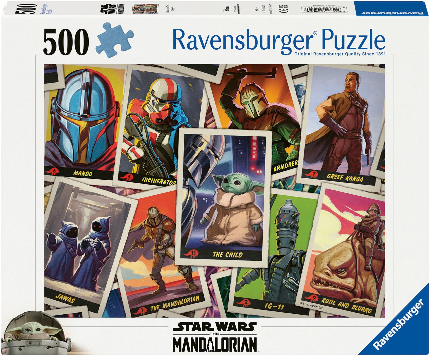 Puzzle »Star Wars - The Mandalorian, Auf der Suche nach dem Kind«, Made in Germany;...