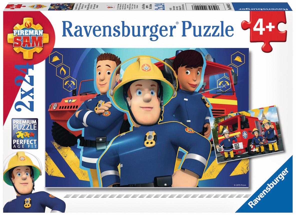 Puzzle »Feuerwehrmann Sam, Sam hilft in der Not«, Made in Europe, FSC® - schützt Wald...