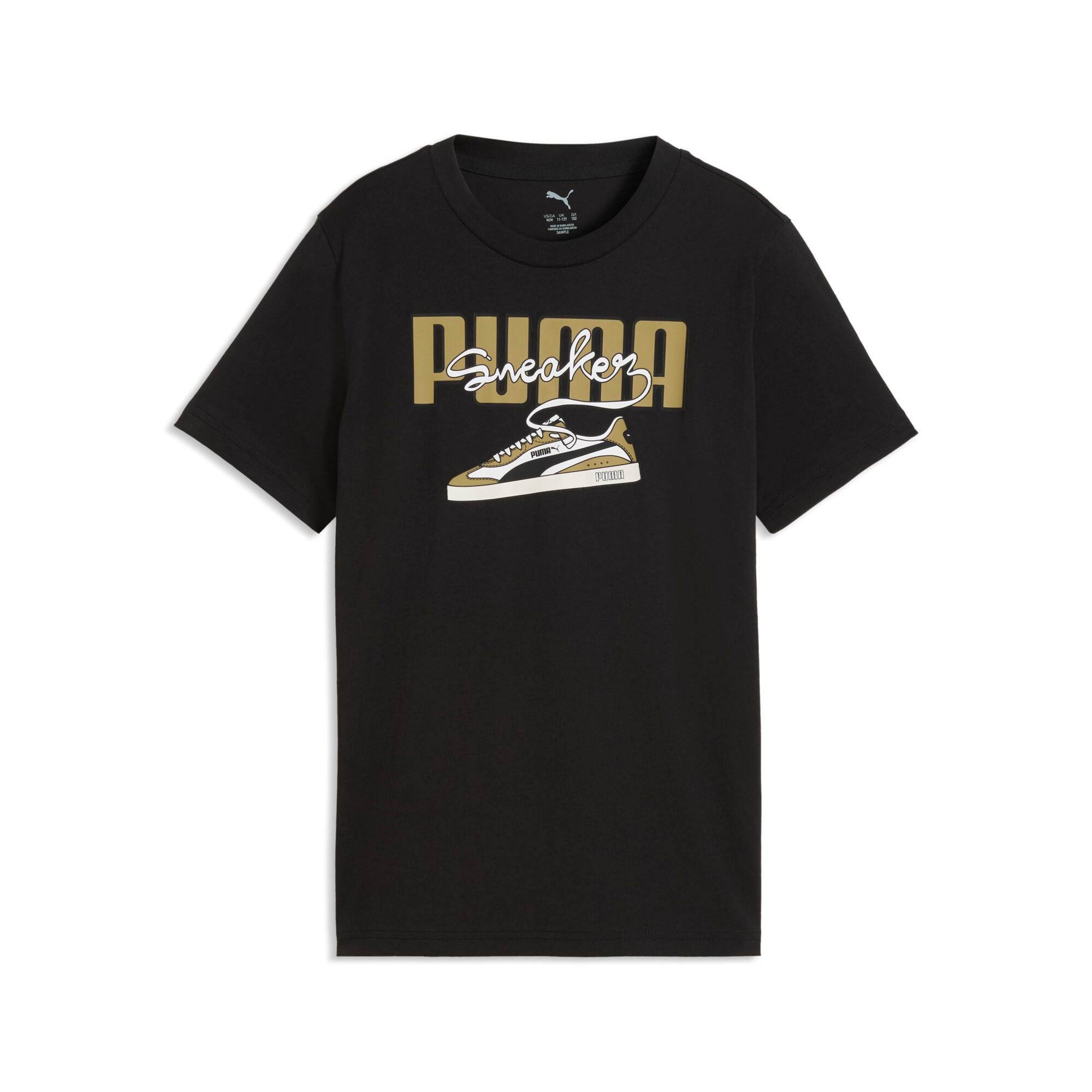 PUMA "GRAPHIC SNEAKER TEE B" Regular Fit, Kurzarm, sportlicher Stil, für Jugendliche