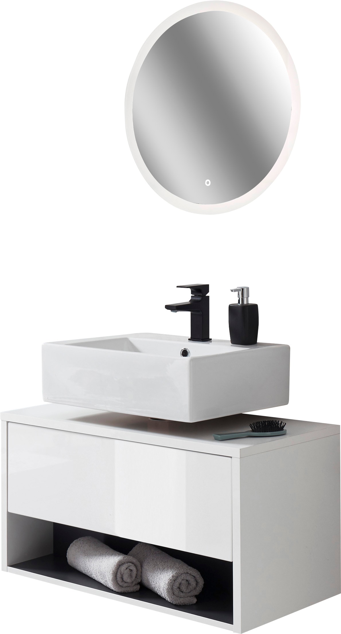 PLACES OF STYLE Badmöbel-Set "Studio Line, Bad im modernen Design, 2-teilig günstig online kaufen