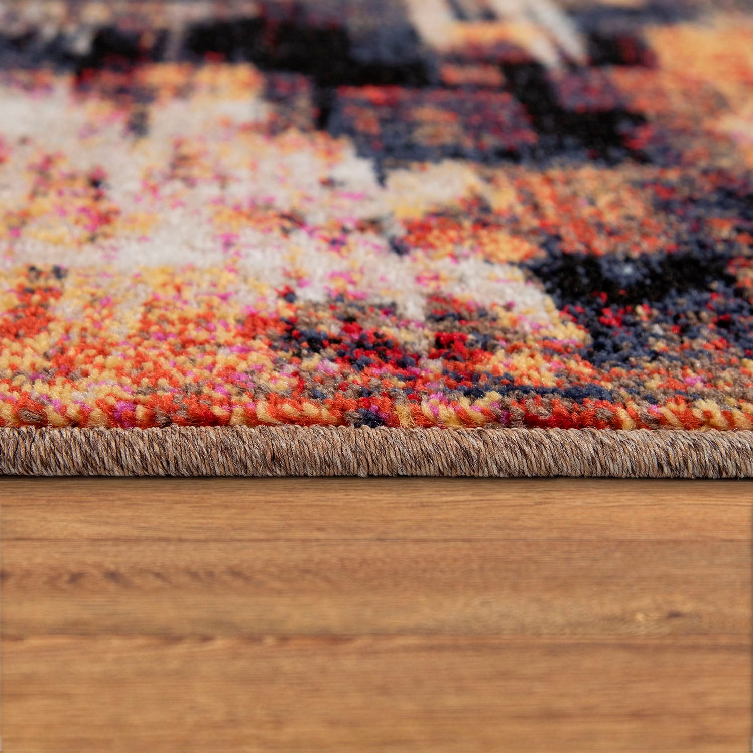 Paco Home Teppich »Jazz 710«, rechteckig, 13 mm Höhe, Kurzflor, modernes buntes Design und Used-Look