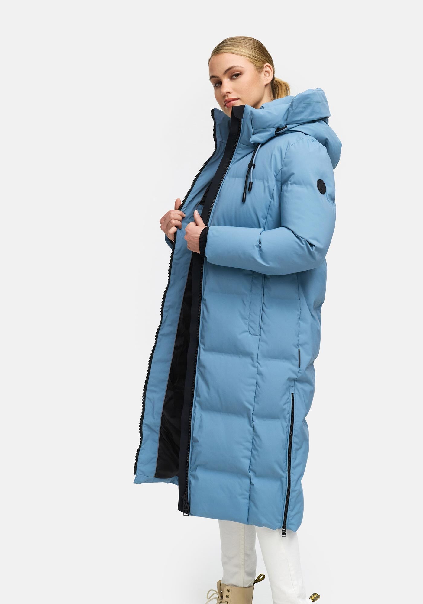 Marikoo Winterjacke »Tikoraa«, mit geschweißten Nähten und luxuriöser Kapuze