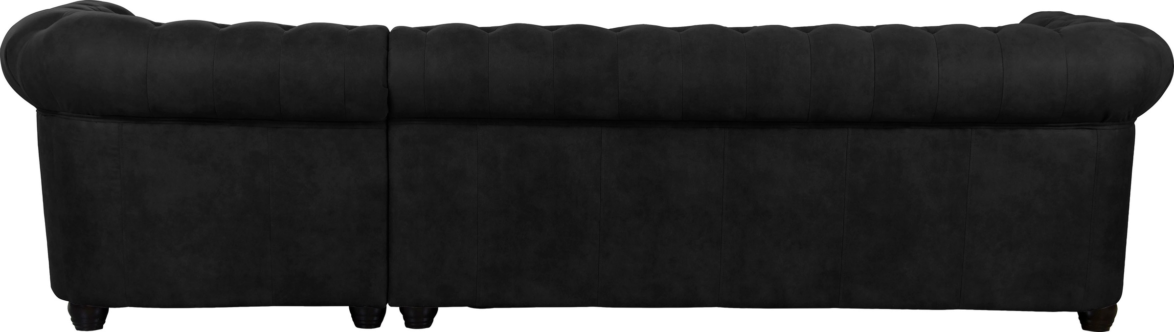 Home affaire Chesterfield-Sofa »Rysum L-Form«, Chesterfield-Optik mit Ottomanen-Abschluß