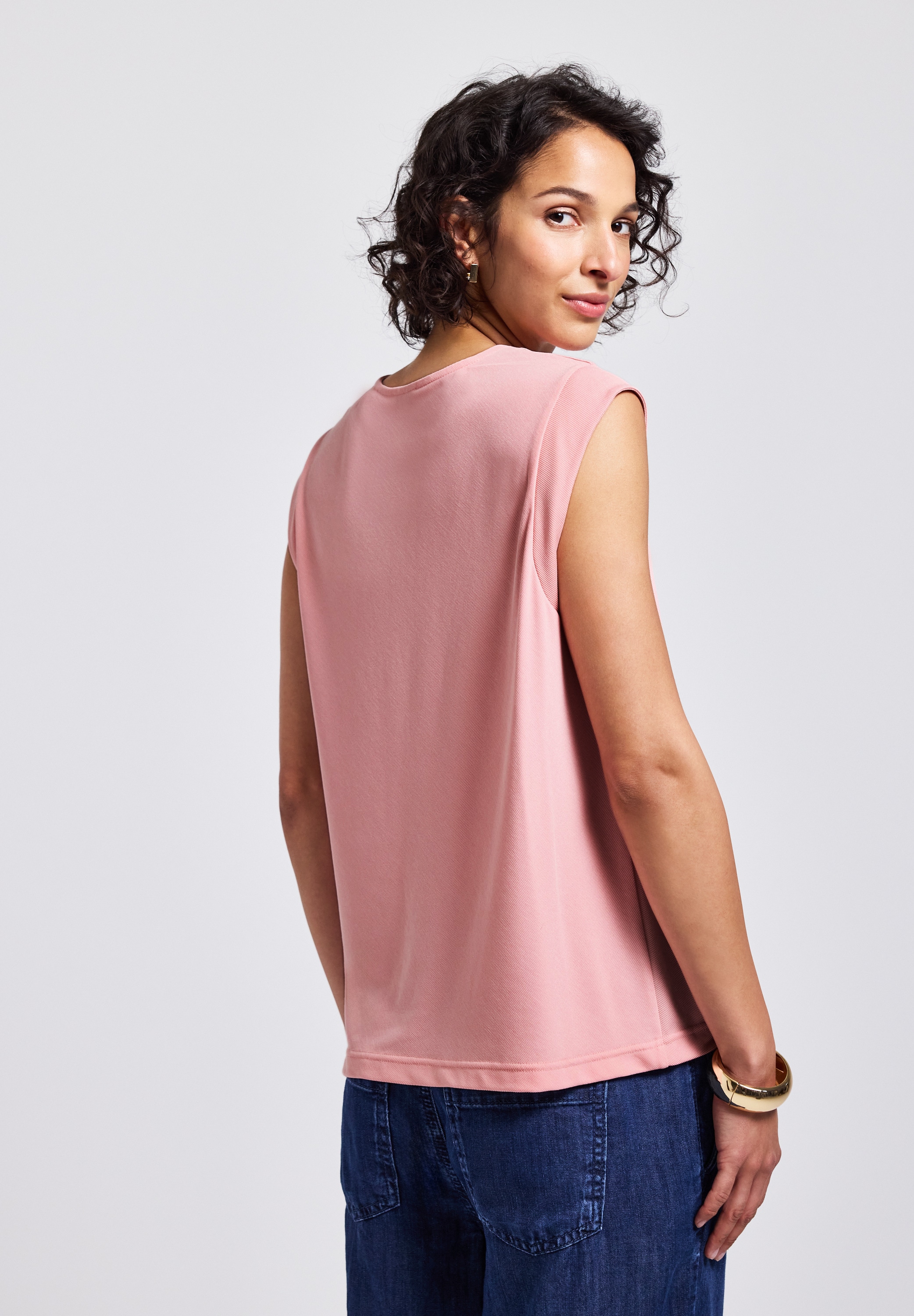 STREET ONE Shirttop, im Silk-Look