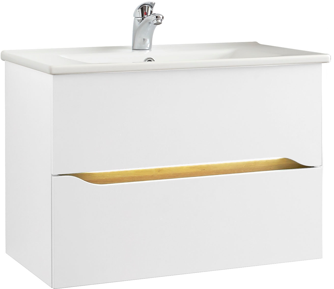 Saphir Badmöbel-Set "Quickset Keramikwaschtisch mit Unterschrank, 75 cm bre günstig online kaufen