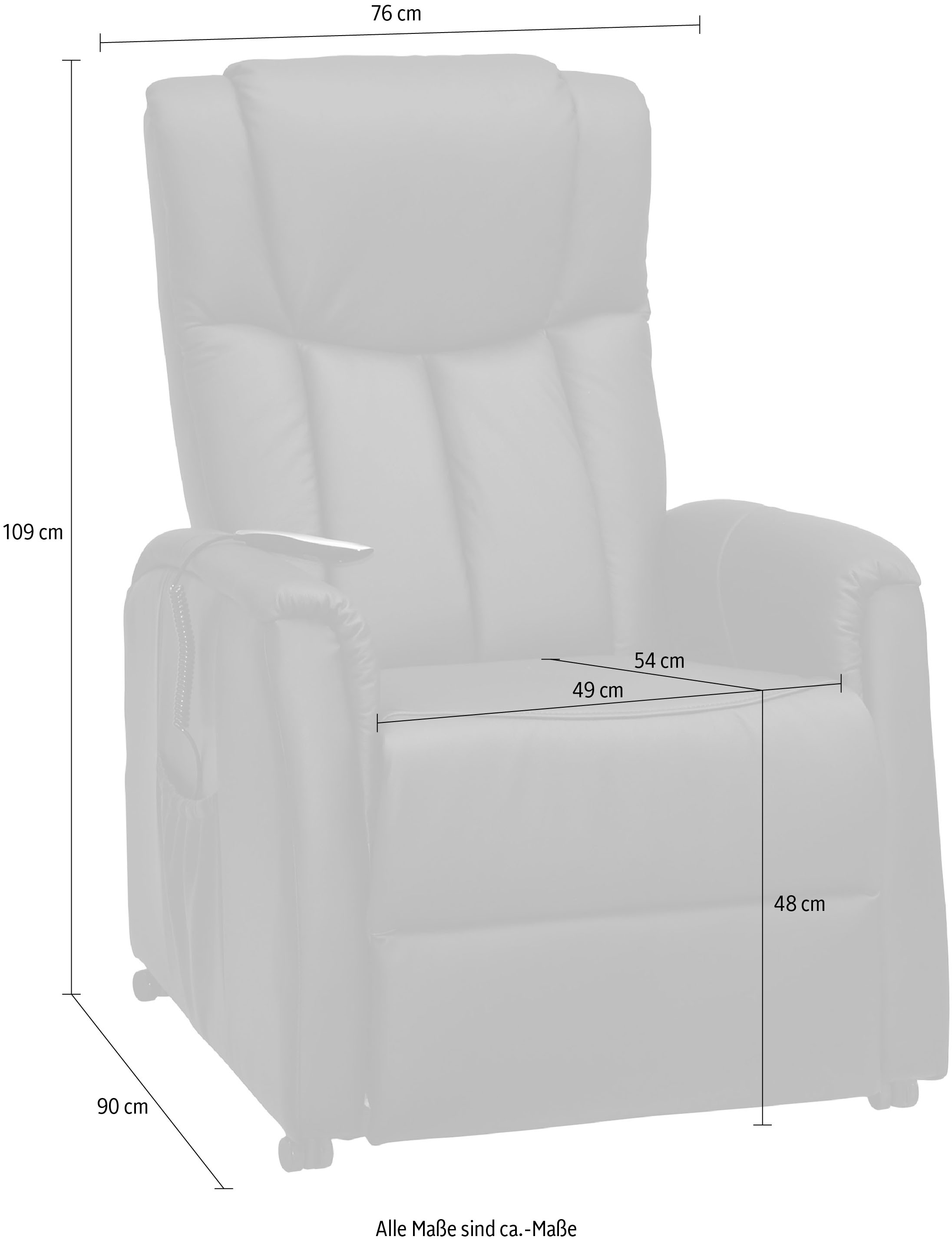 Duo Collection TV-Sessel, mit Motor und Aufstehhilfe
