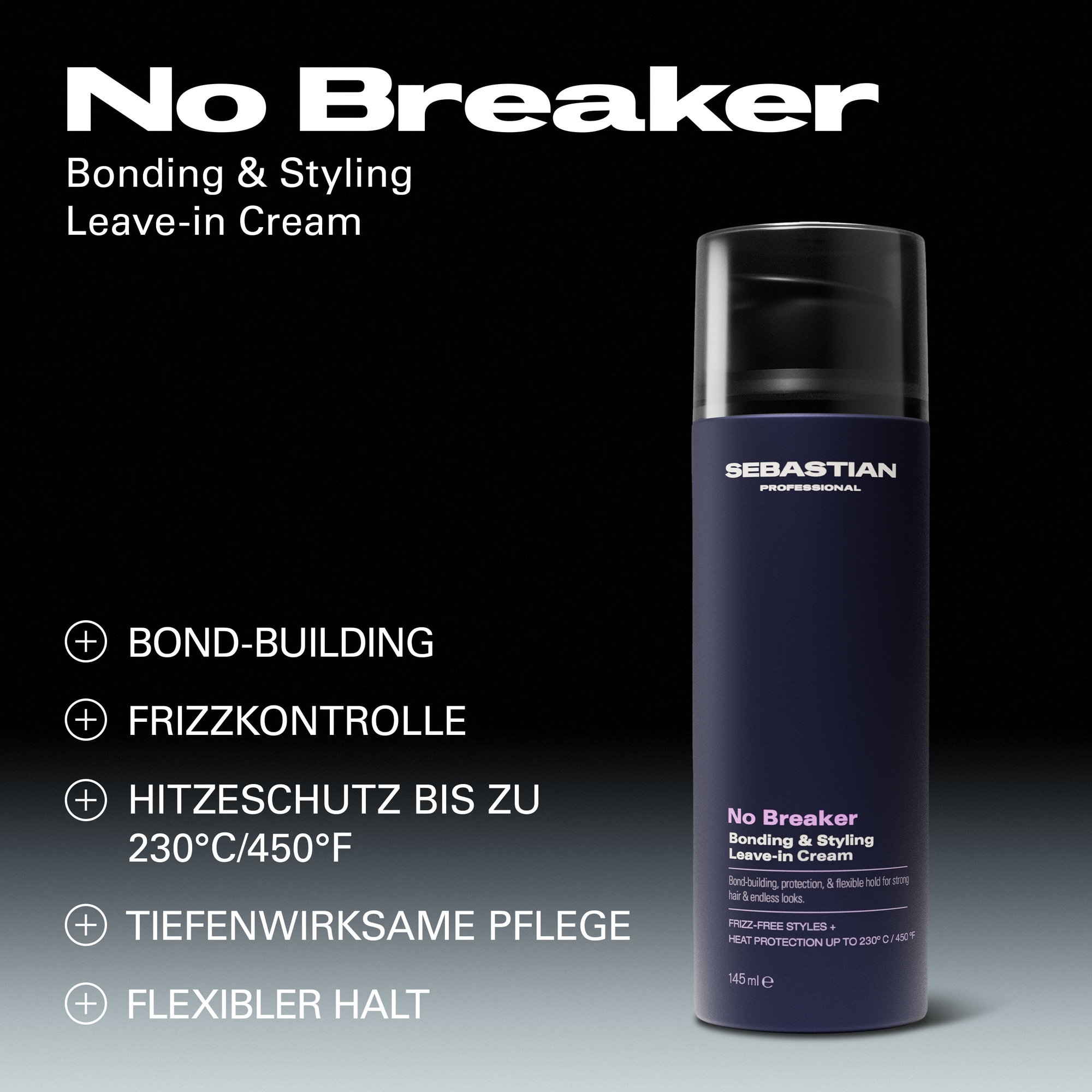 Sebastian Professional Haarcreme »No Breaker Bonding & Styling Leave-In Crème« für geschädigtes, glanzloses, trockenes und widerspenstiges Haar