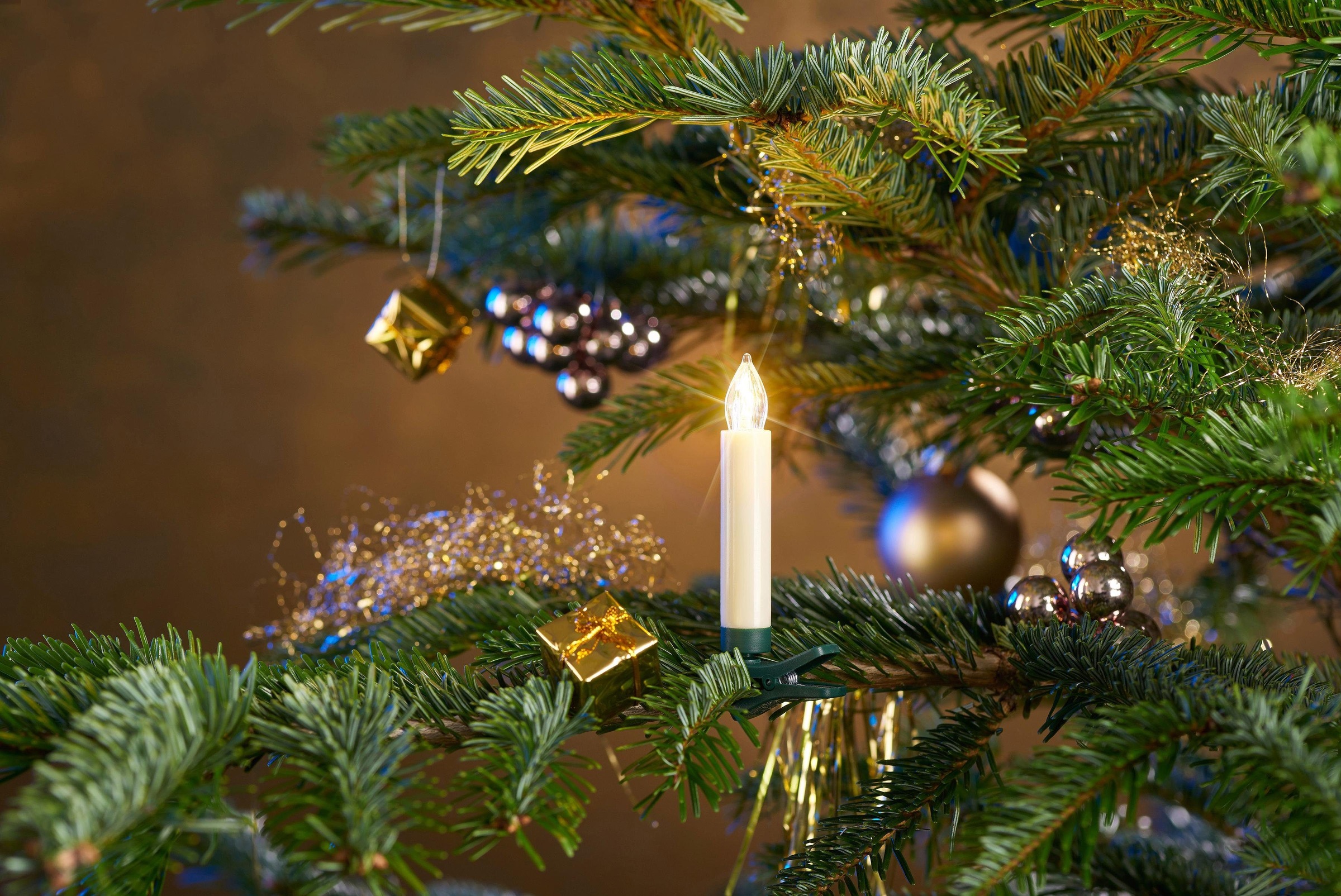 BONETTI LED-Christbaumkerzen »Weihnachtsdeko aussen, Christbaumschmuck«, kabellos, 15 Kerzen