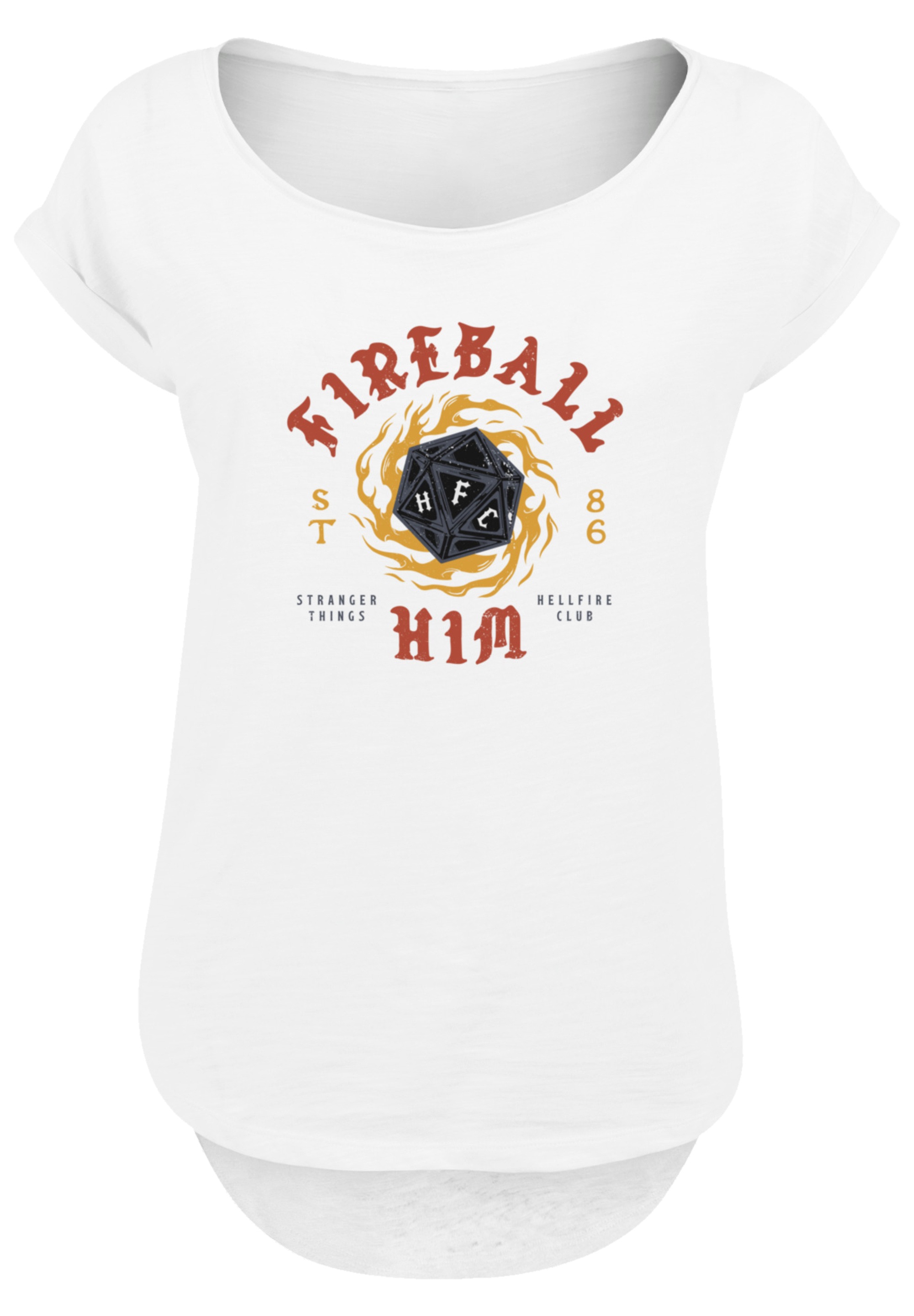 F4NT4STIC T-Shirt »Stranger Things Fireball Dice 86 Netflix TV Series«, Premium Qualität