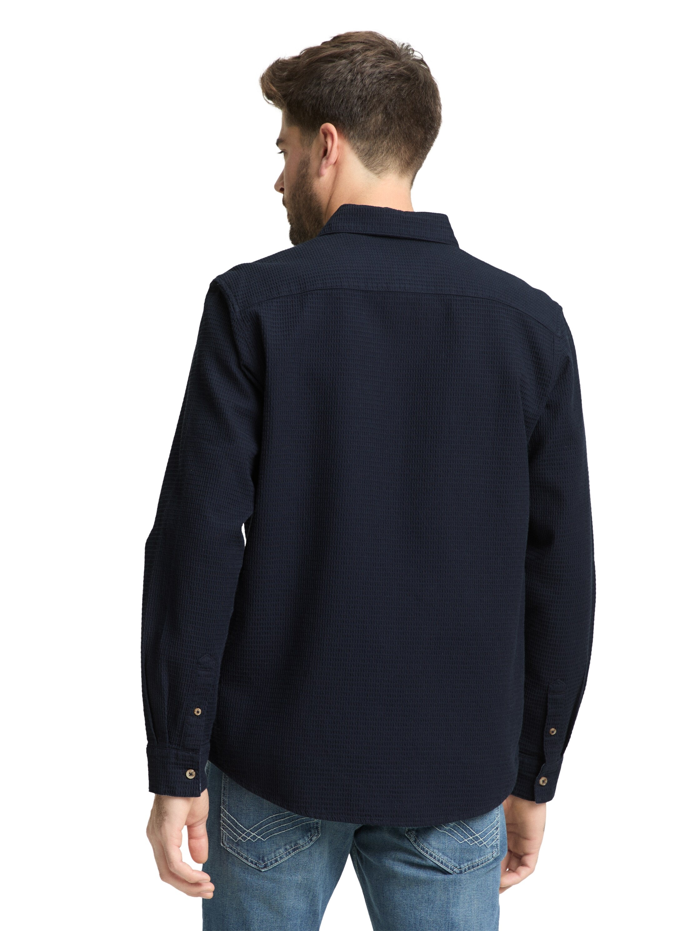 TOM TAILOR Langarmhemd mit Brust Tasche