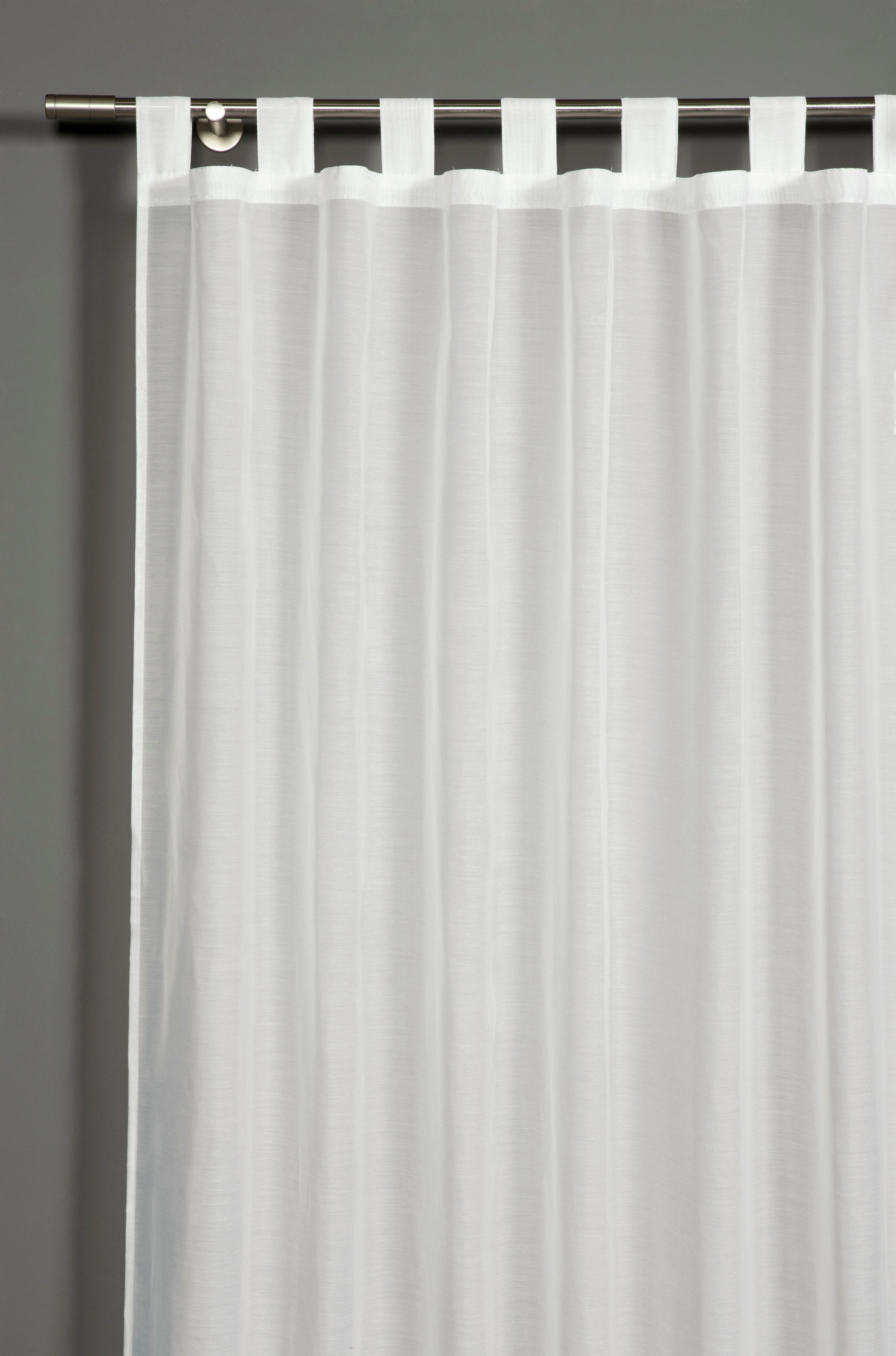 Gardine »Schal Voile Uni«, (1 St.), mit Schlaufen