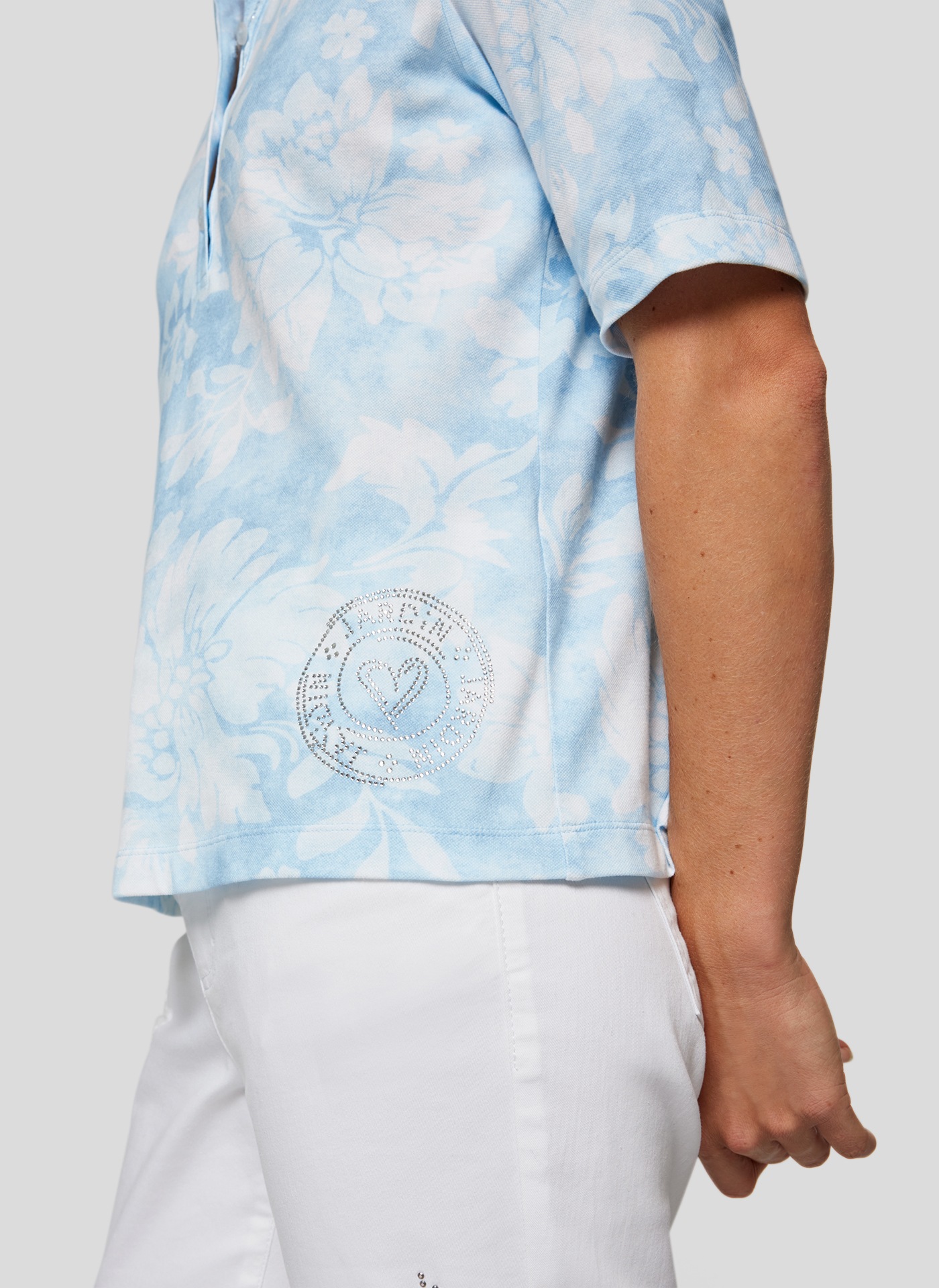 Thumbnail - Rabe Poloshirt mit floralem Muster