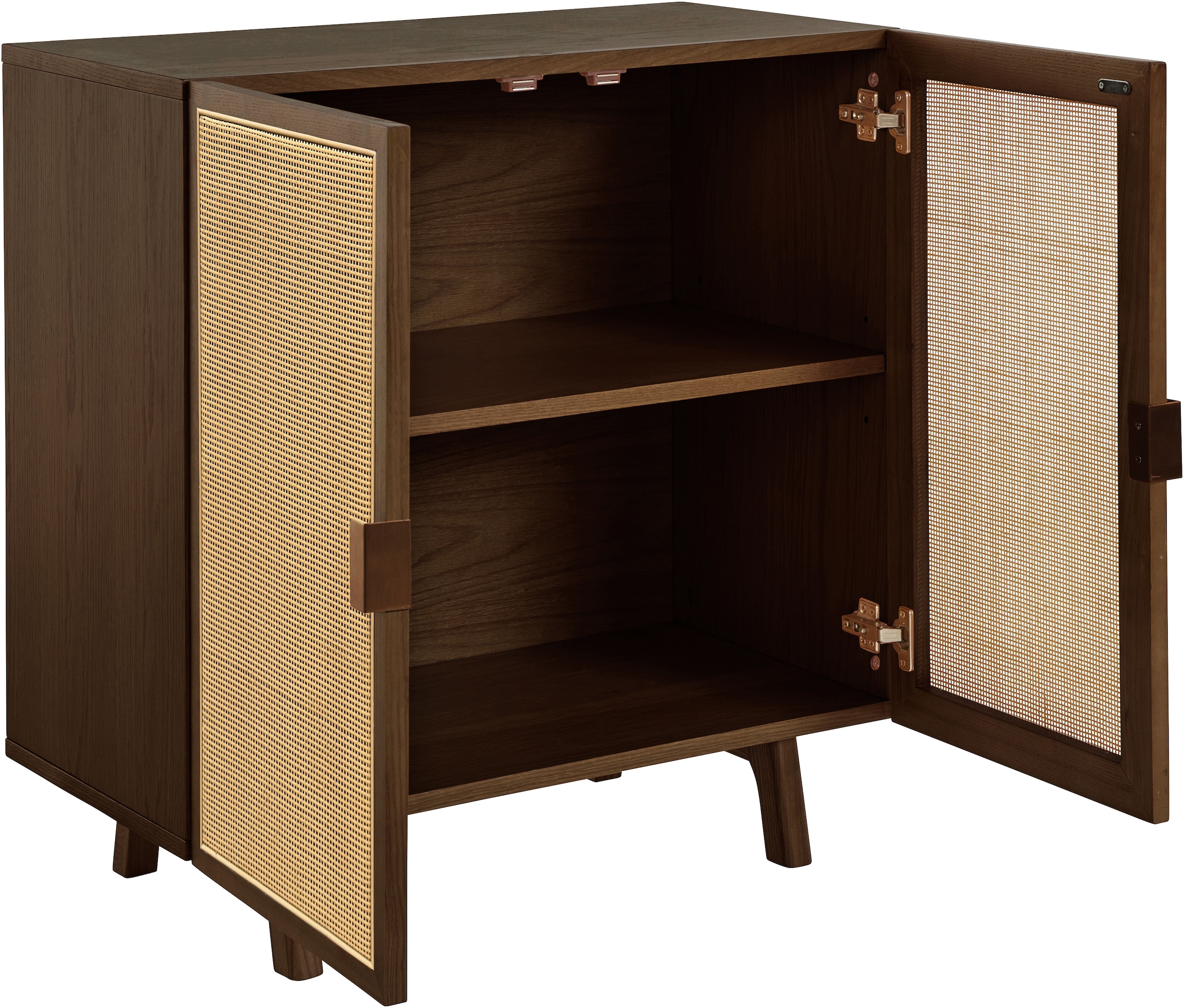 LeGer Home by Lena Gercke Sideboard »Lina« TOPSELLER! Viel Stauraum,  Mit Rattan Einsatz, 2 Innenfächer, teilmassiv