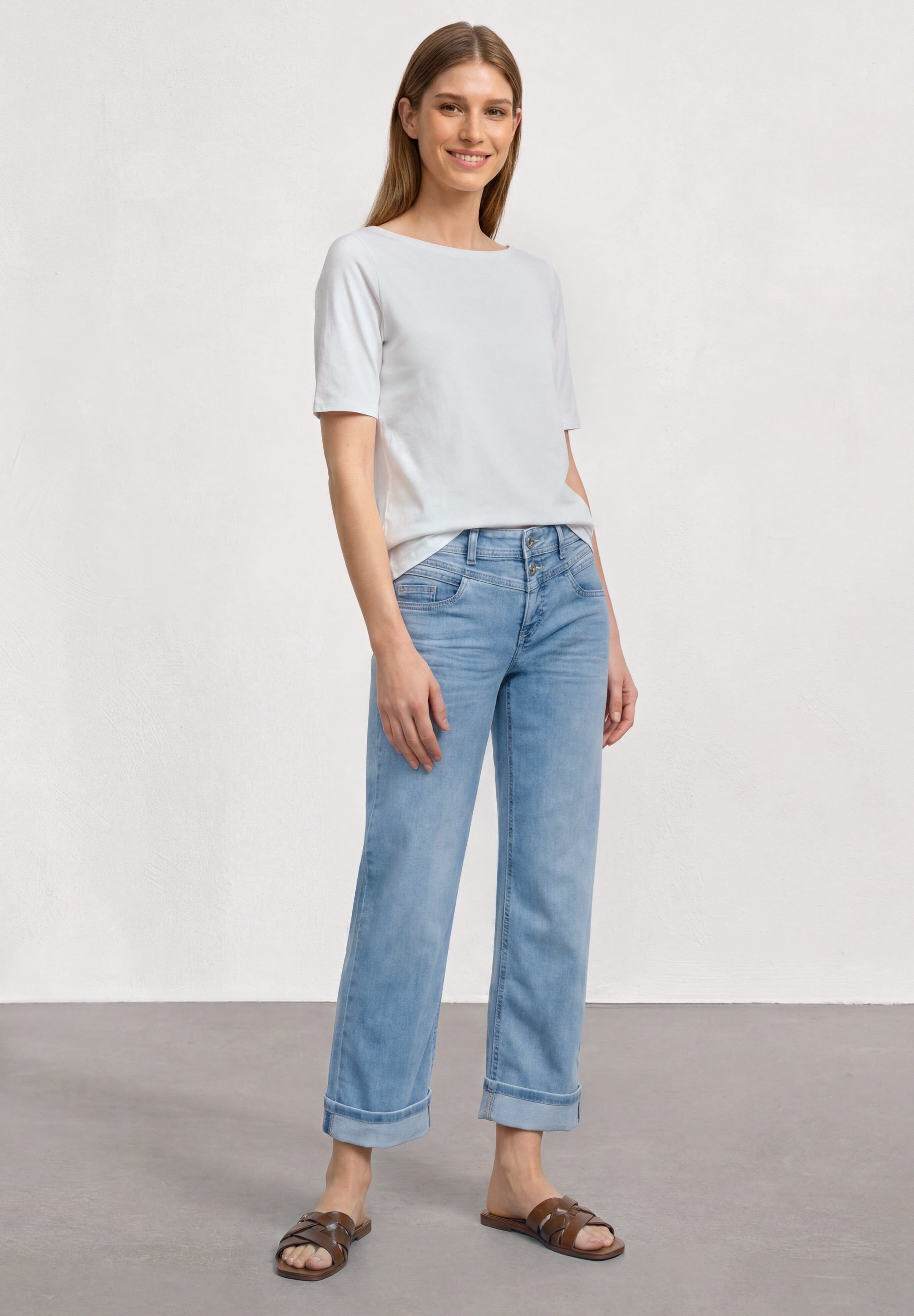 STREET ONE Comfort-fit-Jeans Middle Waist
