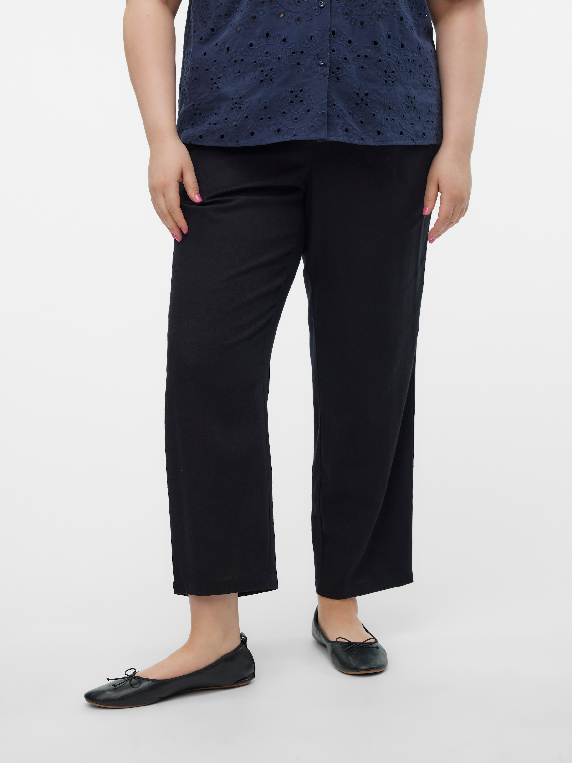 Vero Moda Curve Schlupfhose "VMJESMILO ANKLE PANTS WVN GA NOOS CUR", Sommer günstig online kaufen