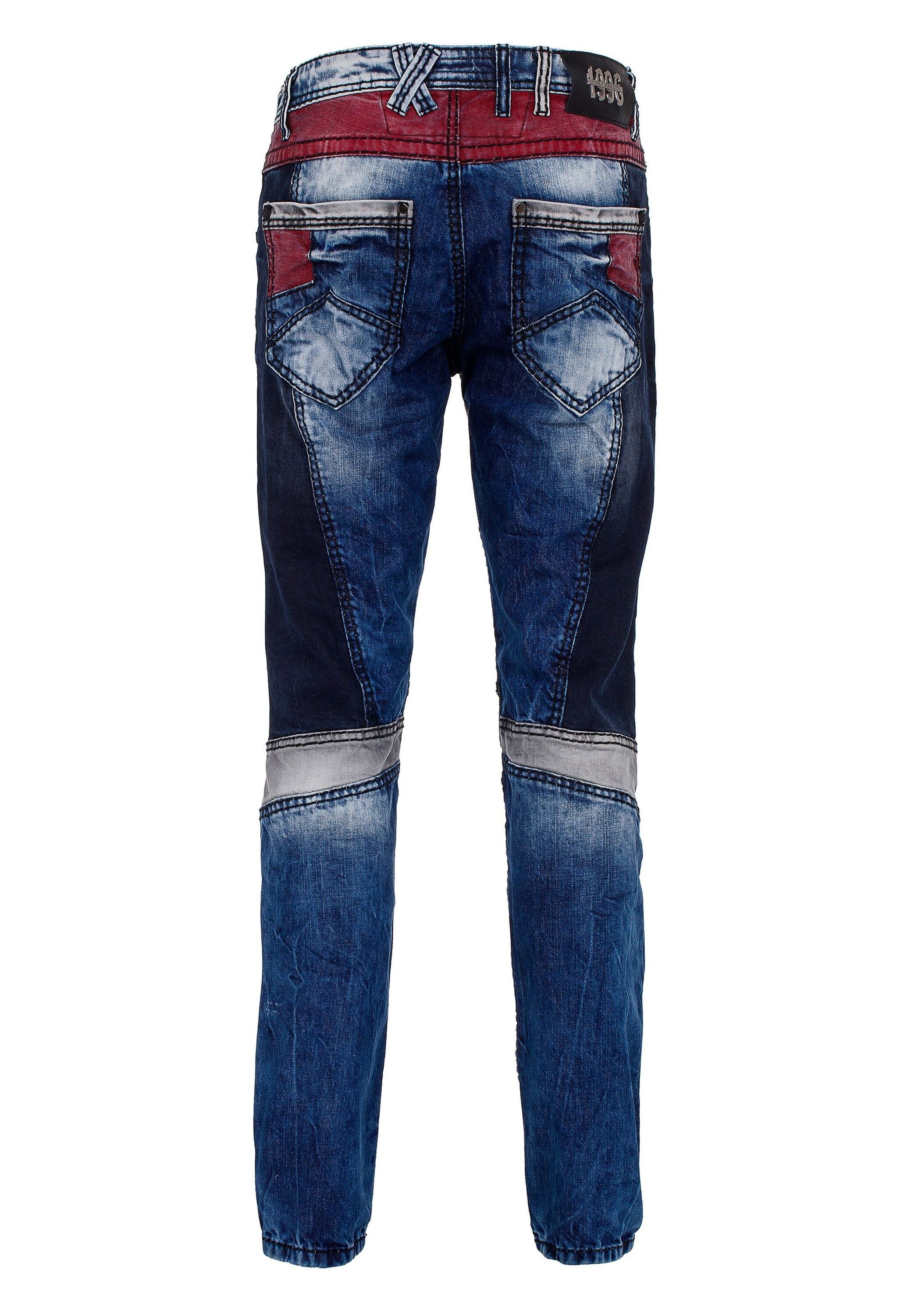 Cipo & Baxx Regular-fit-Jeans »Jeans«, im extravaganten Design, CD574