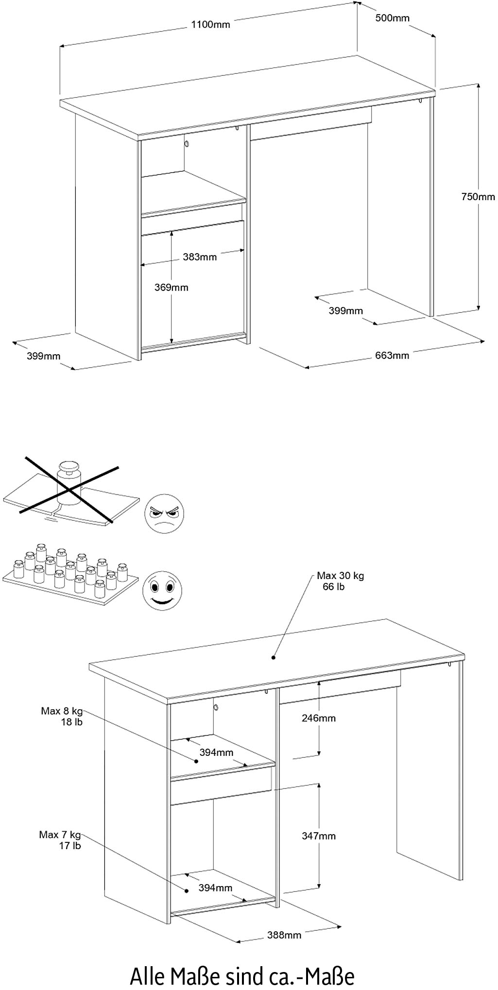 Parisot Jugendzimmer-Set »Pirouette«, (Set, 4 St.)