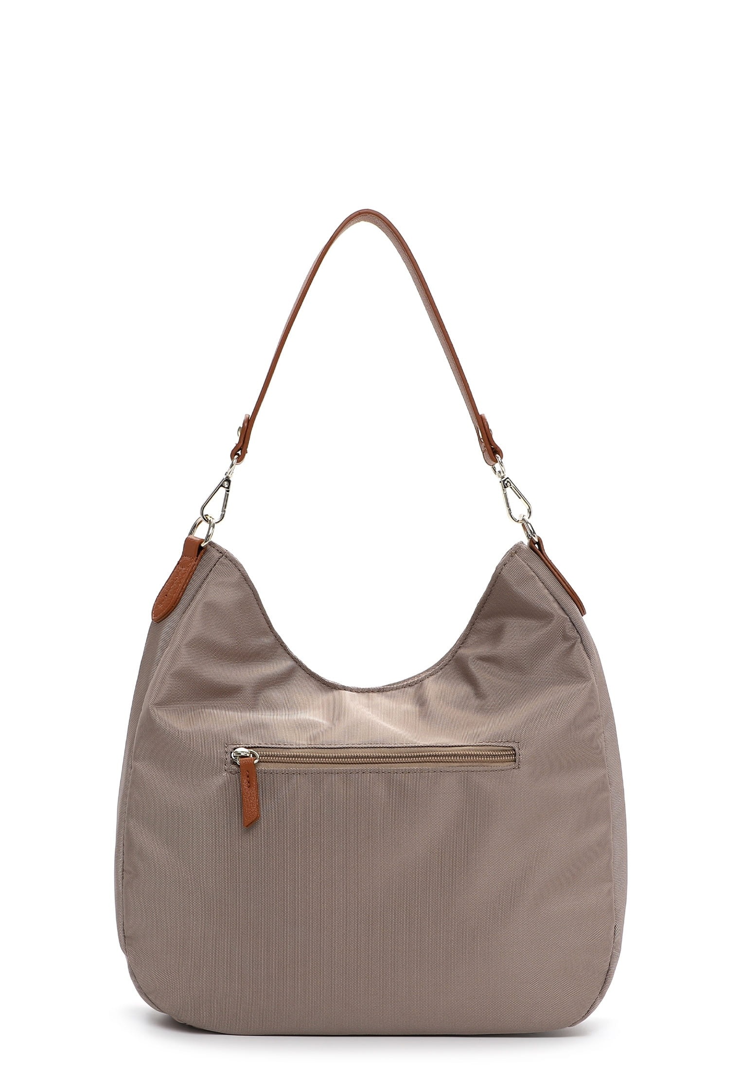 Beuteltasche EMILY & NOAH "Beutel E&N Jarina", Damen, Gr. B/H/T: 30cm x 30cm x 8cm 0, grau (taupe 900), Polyester, Taschen Beuteltasche 2