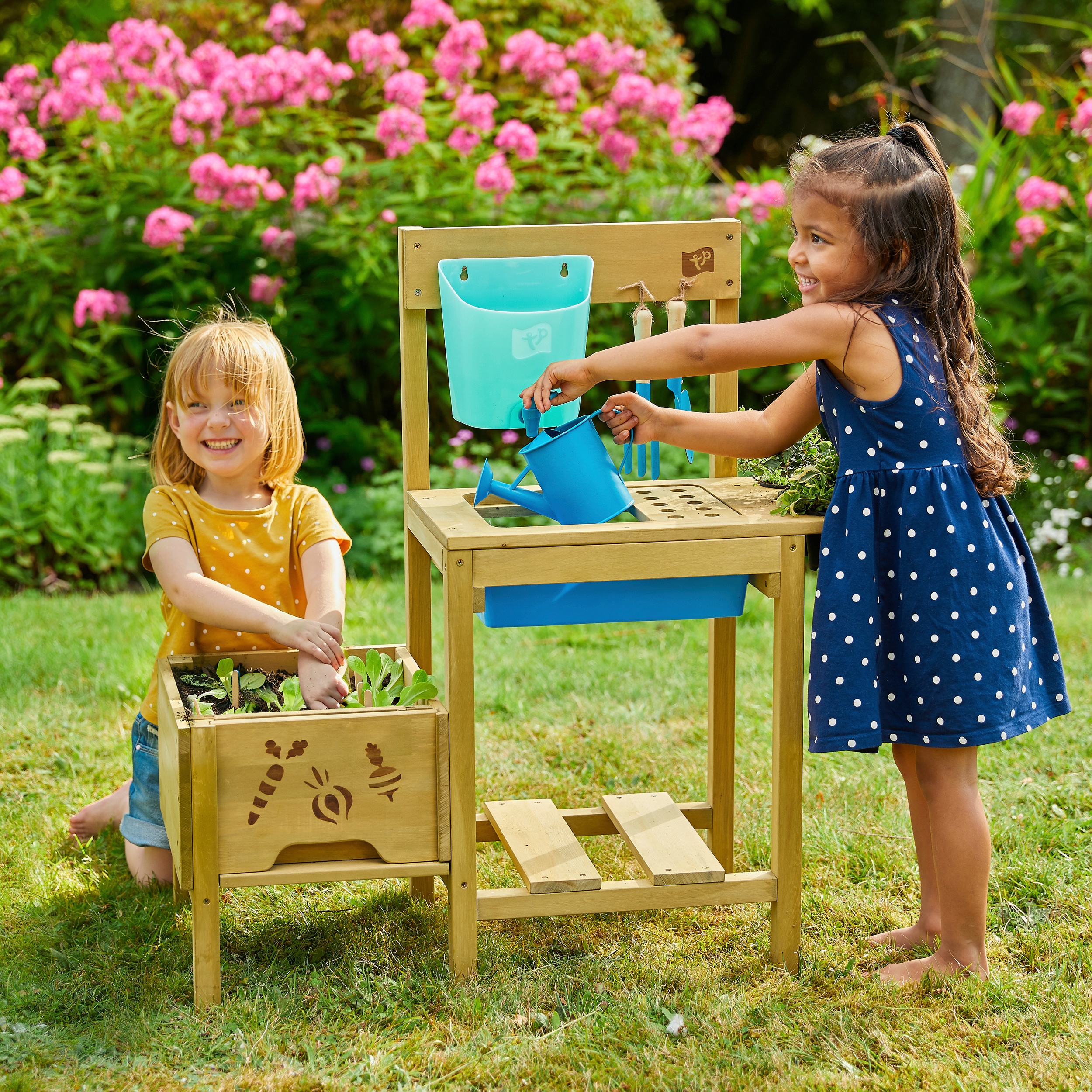 Spielküche TP TOYS "Grow Up" Spielküchen beige (natur) Kinder Kinderküchen Zubehör BxTxH: 82,7x88x34 cm