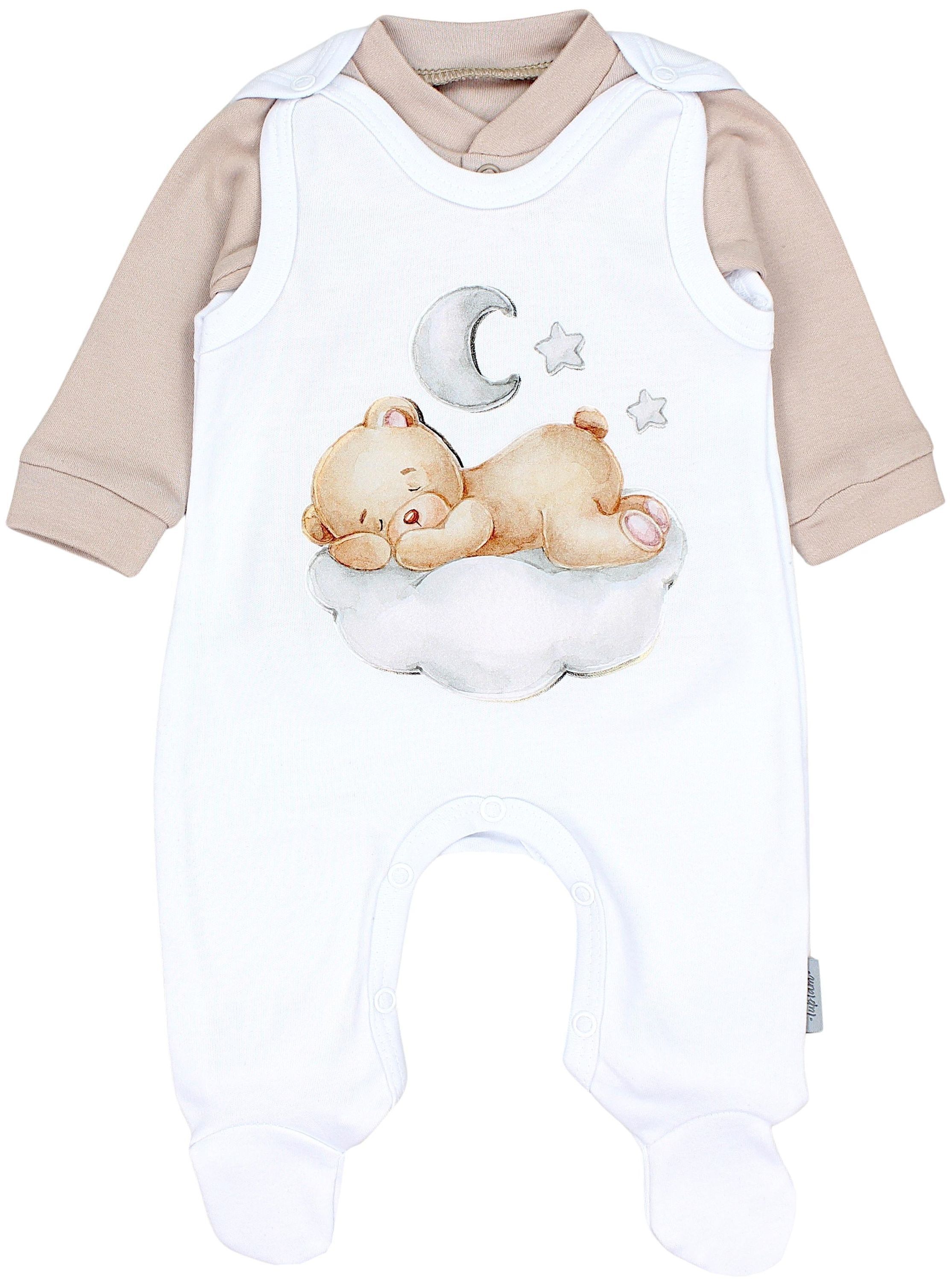 TupTam Strampler "Set Baby Unisex Strampler-Set mit Aufdruck Spruch 2-tlg"