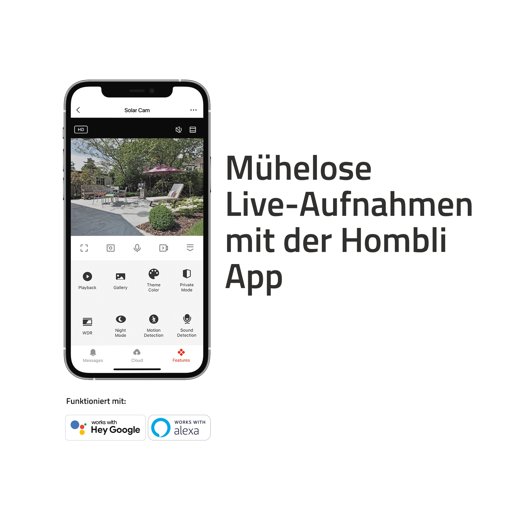 Hombli Überwachungskamera »Smart Solar Cam«, Außenbereich