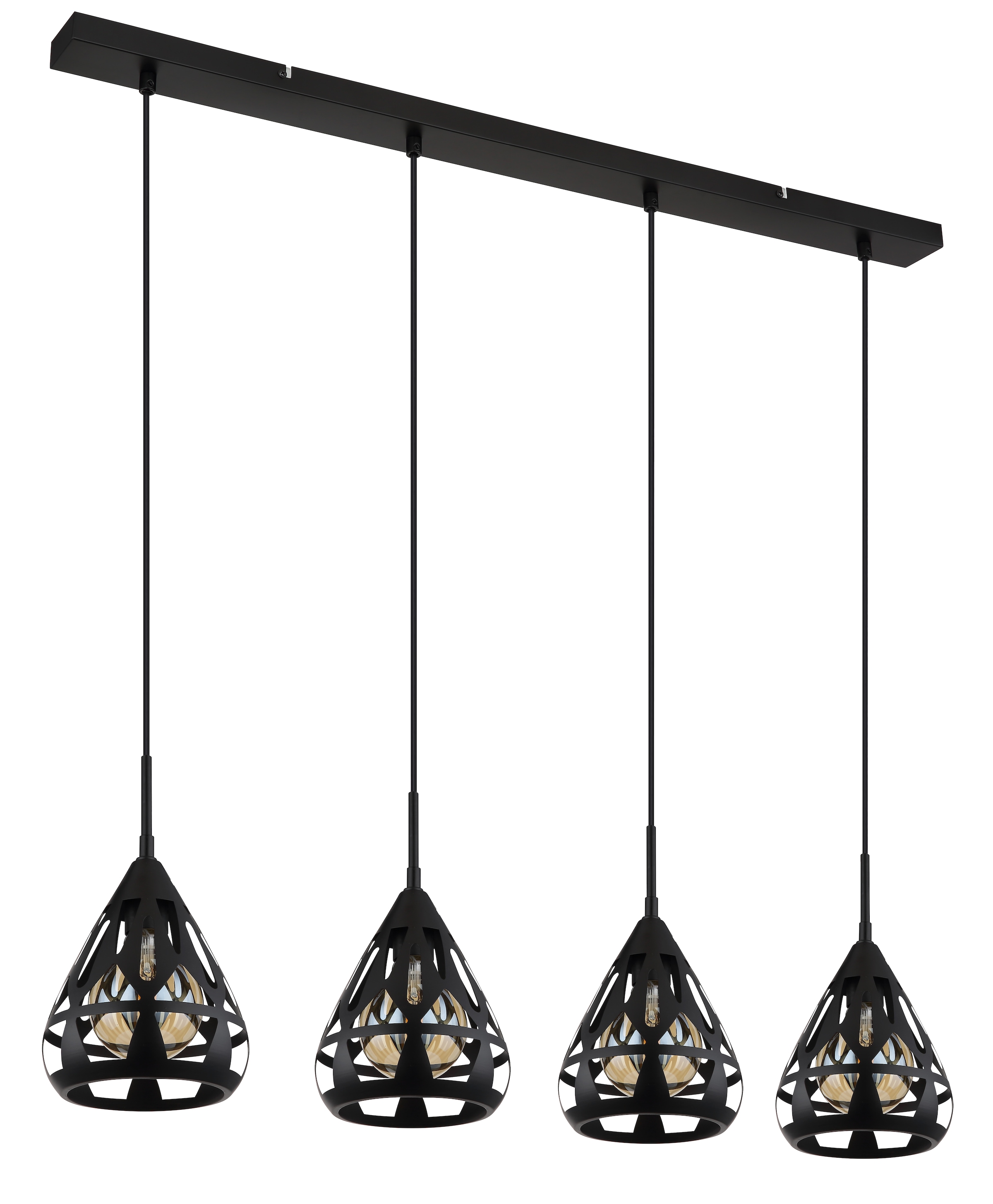 GLOBO LIGHTING Hängeleuchte »HASSAN«, Leuchtmittel E27 | ohne Leuchtmittel, Hängelampe/Pendelleuchte/Esszimmer/Wohnzimmer/Esstisch