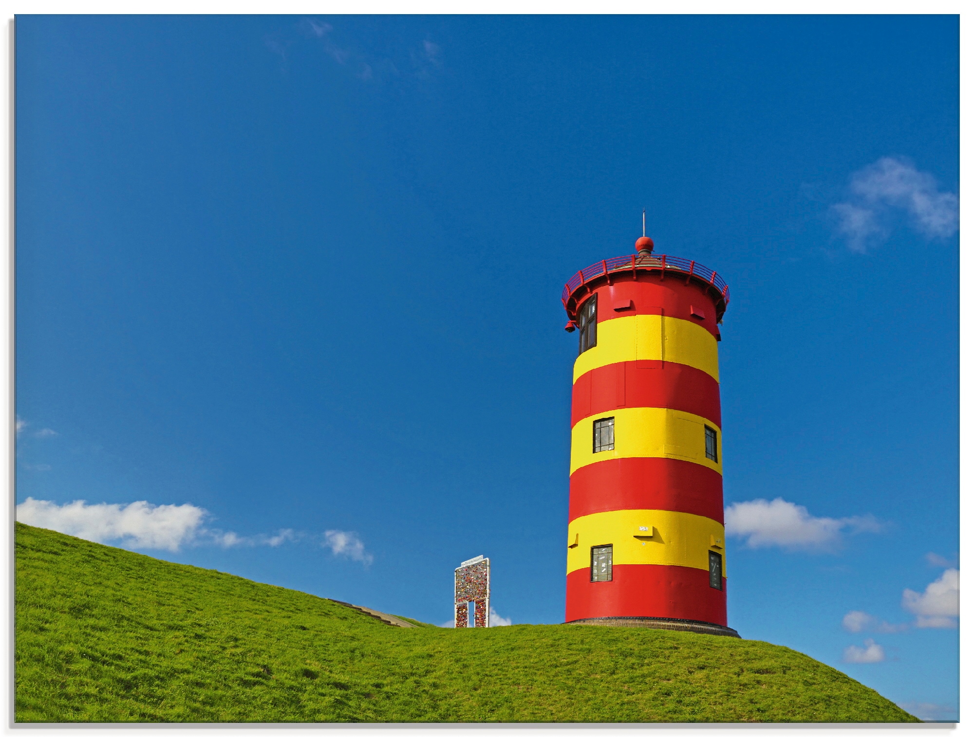 Glasbild »Pilsumer Leuchtturm«, Gebäude, (1 St.), in verschiedenen Größen