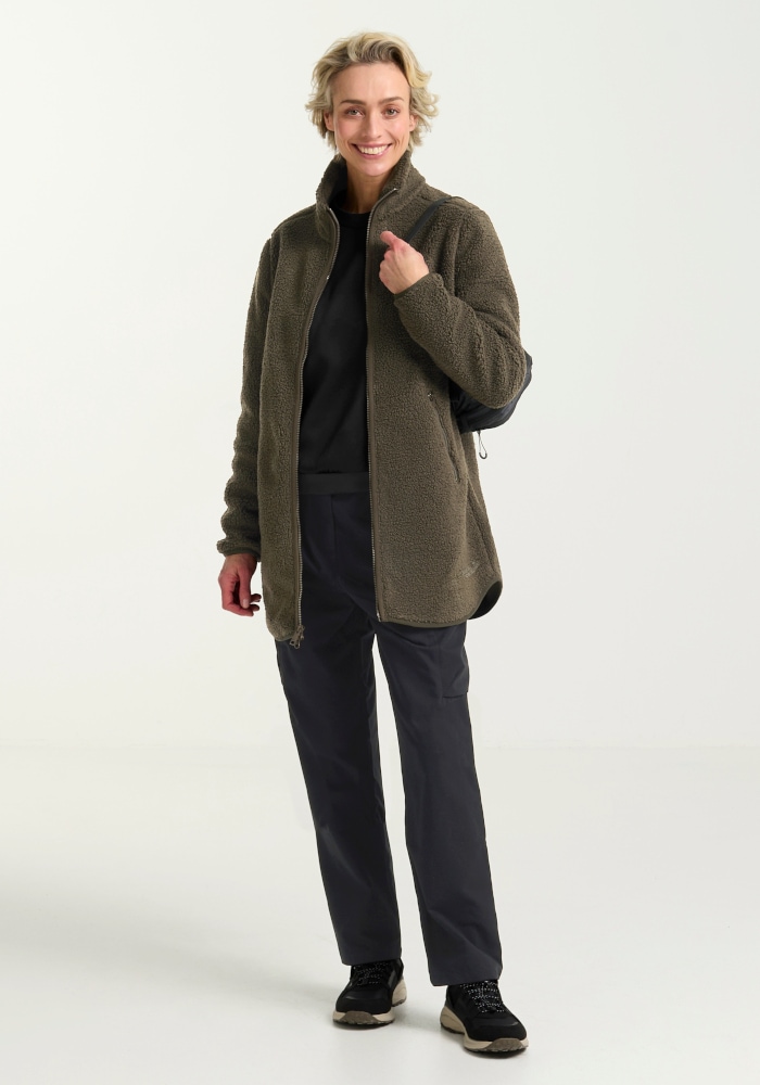 Jack Wolfskin Funktionsmantel »HIGH CURL COAT W« Fleecemantel, warm & winddicht