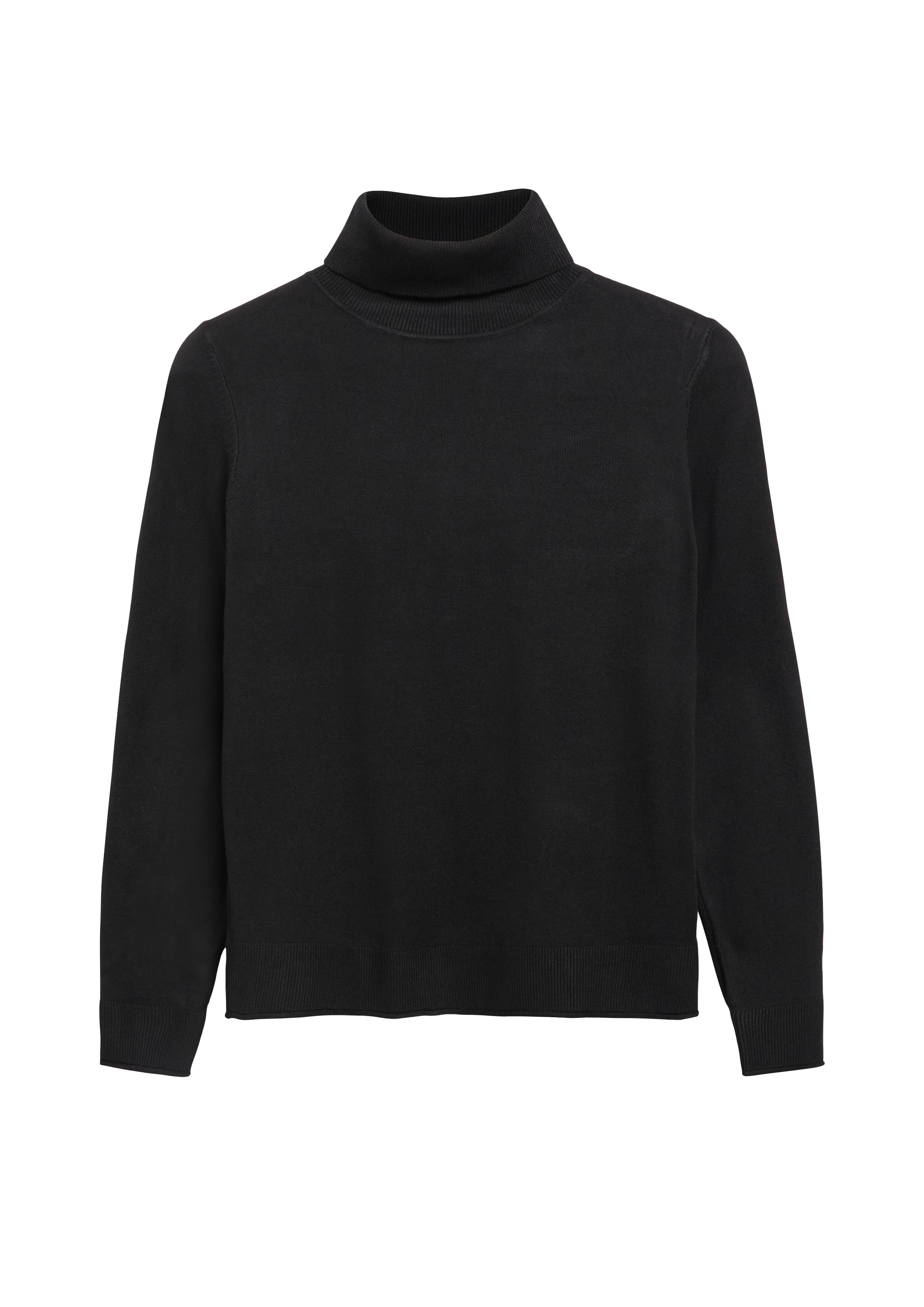 s.Oliver Rollkragenpullover mit Viskose / Feinstrick