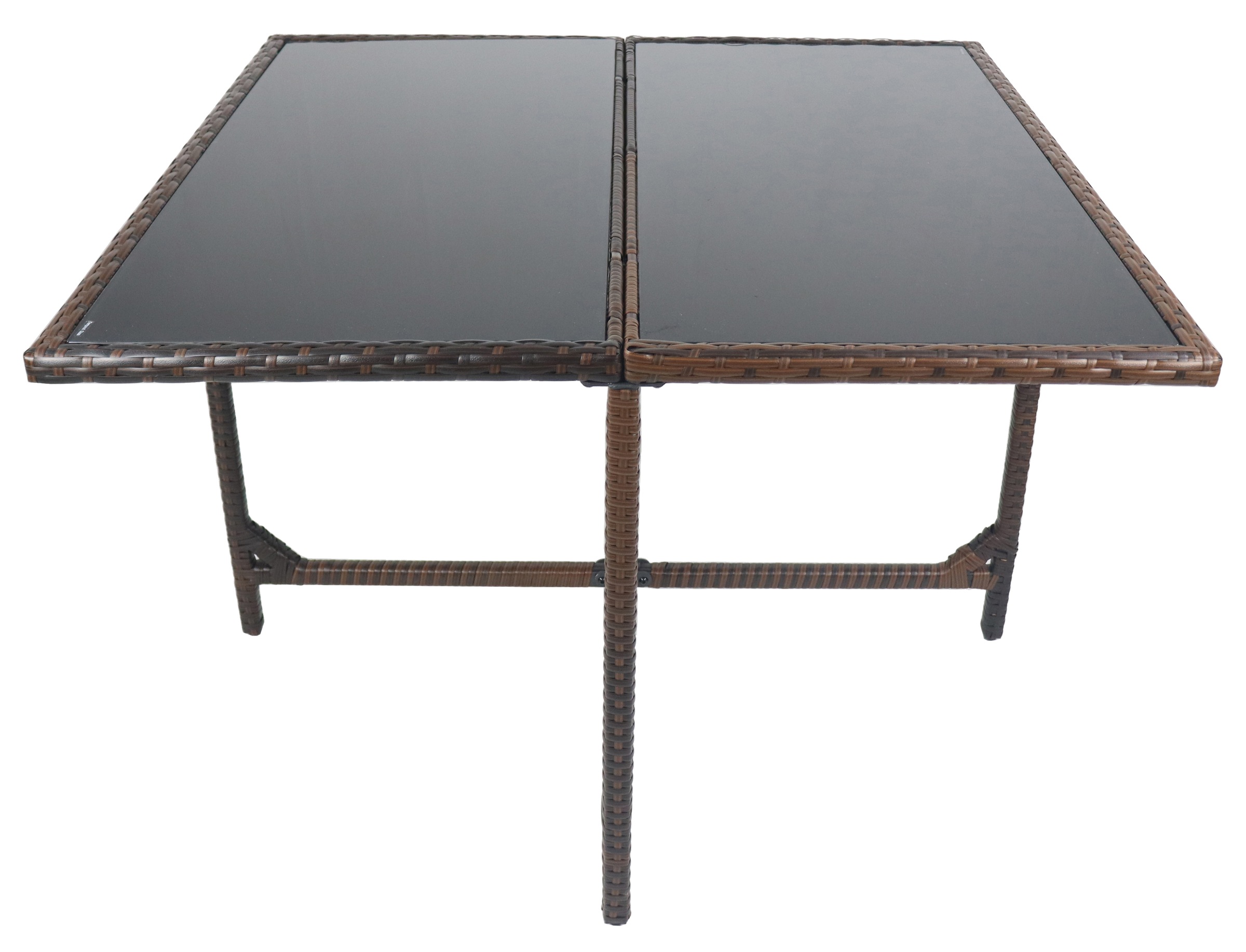 VCM Garten-Essgruppe »VCM 5-tlg Gartenmöbel Set | Sitzgruppe Essgruppe | 1xTisch, 4x Stühle | Tisch Maße ca. H. 72 x B. 110 x T. 110 cm | Rattan | Garten Set - Raloso«, (5 tlg., Raloso)