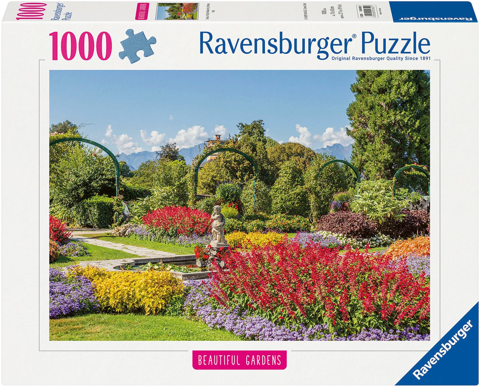 Puzzle »Beautiful Gardens, Park of Villa Pallavicino, Stresa, Italy«, Made in Germany;...