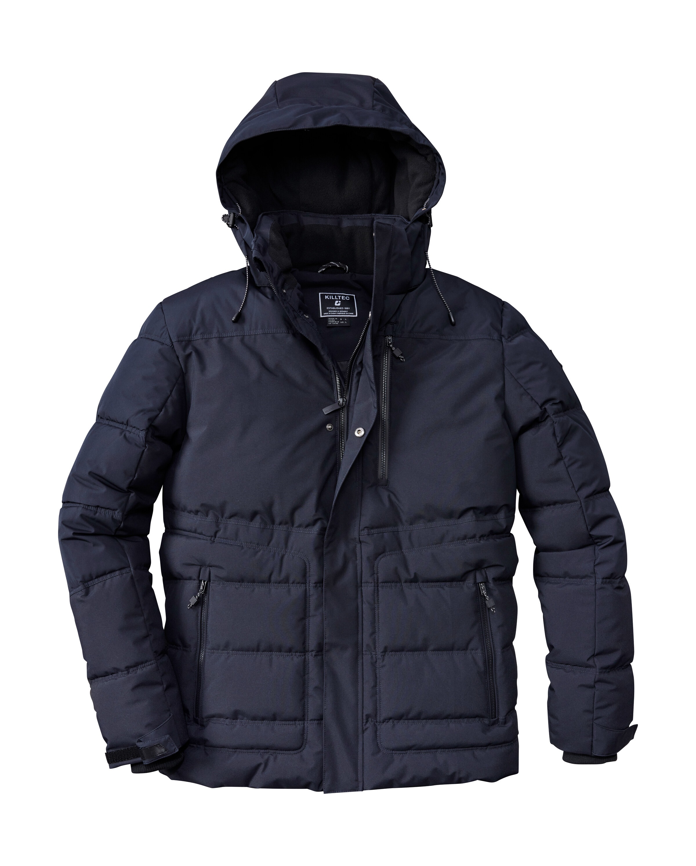 Killtec Steppjacke »KOW 87 MN QLTD JCKT«, Wasserabweisende Herren Steppjacke mit abnehmbarer Kapuze