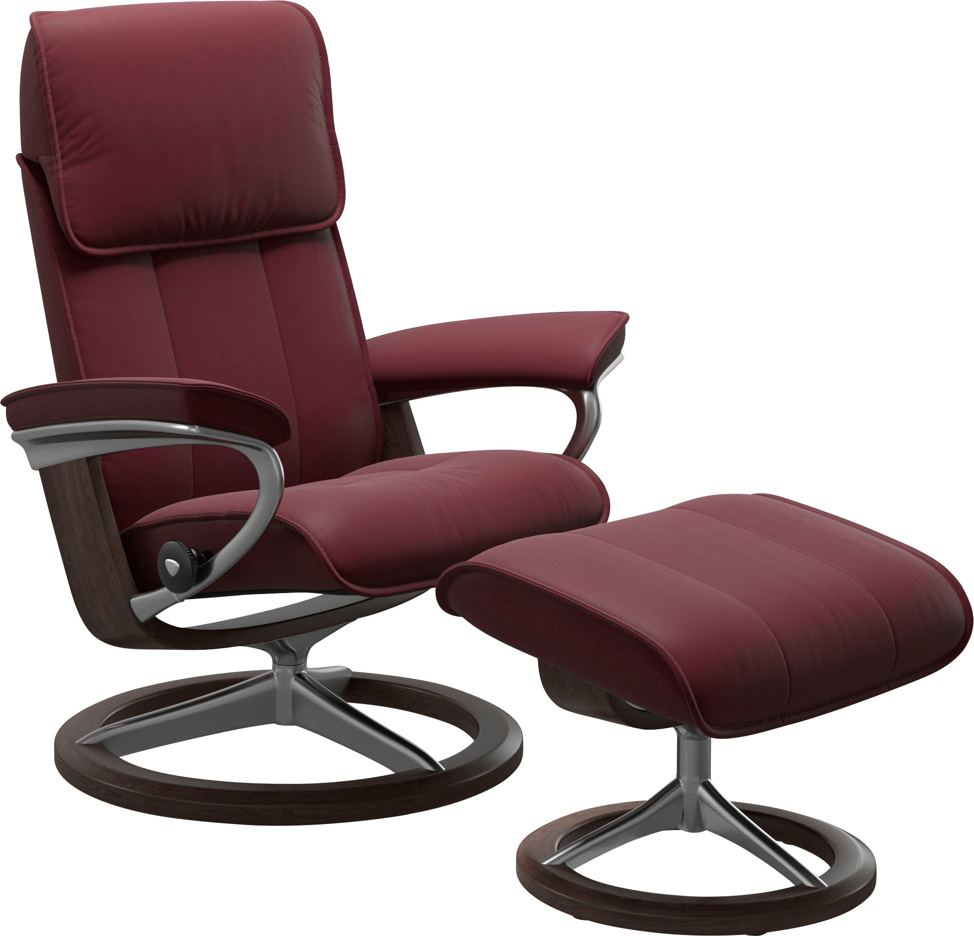 Stressless Relaxsessel "Admiral", (Set, Relaxsessel inkl. Hocker), mit Signature Base, Größe M & L, Gestell Wenge