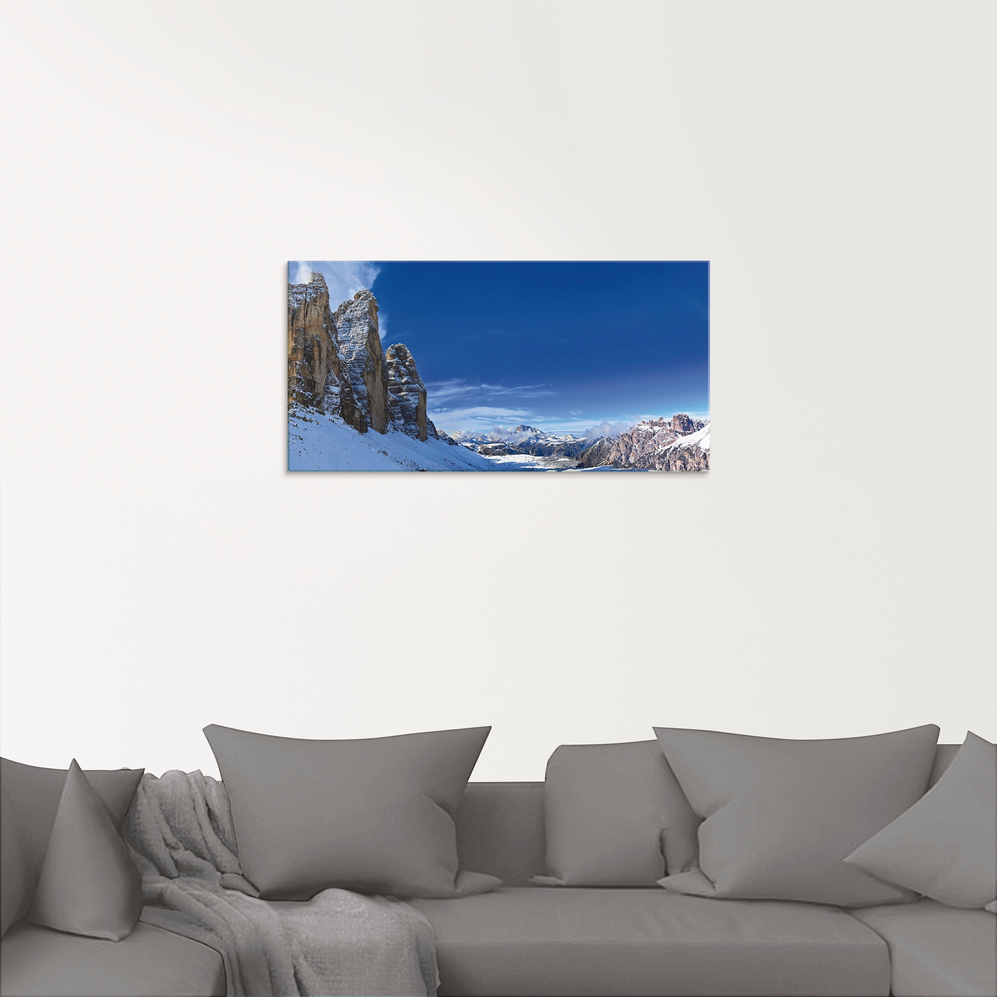 Artland Glasbild "Drei Zinnen Umrundung in den Dolomiten" Himmel 1 Stk. tlg günstig online kaufen
