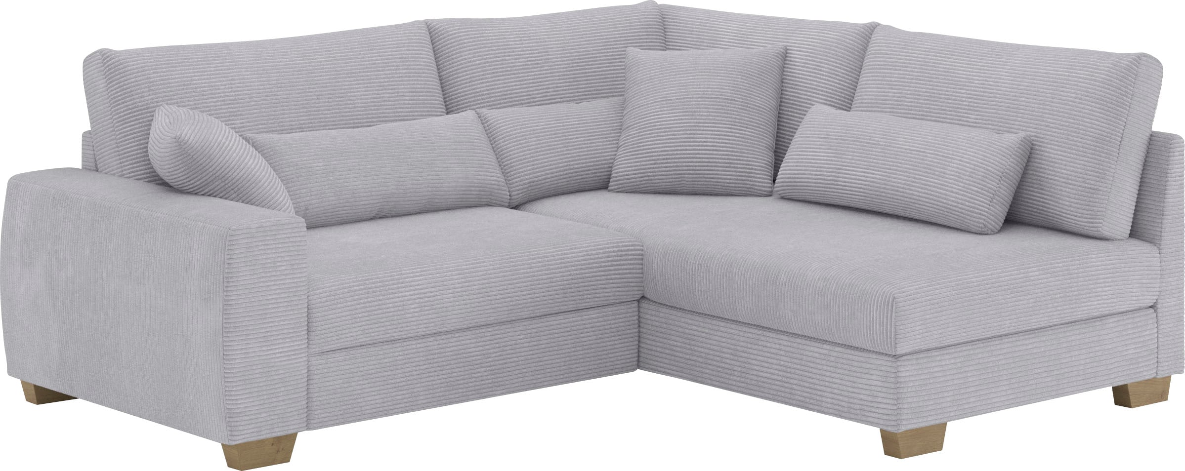 Mr. Couch Ecksofa "Hilla L-Form" Mit Federkern, wahlweise mit Bettfunktion günstig online kaufen