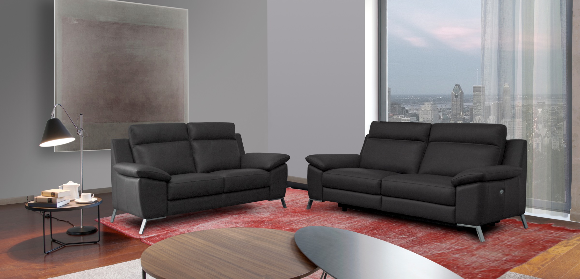 CALIA ITALIA 3-Sitzer "Roby italienisches Designsofa mit exzellentem Sitzkomfort" inkl. elektrischer Relaxfunktion
