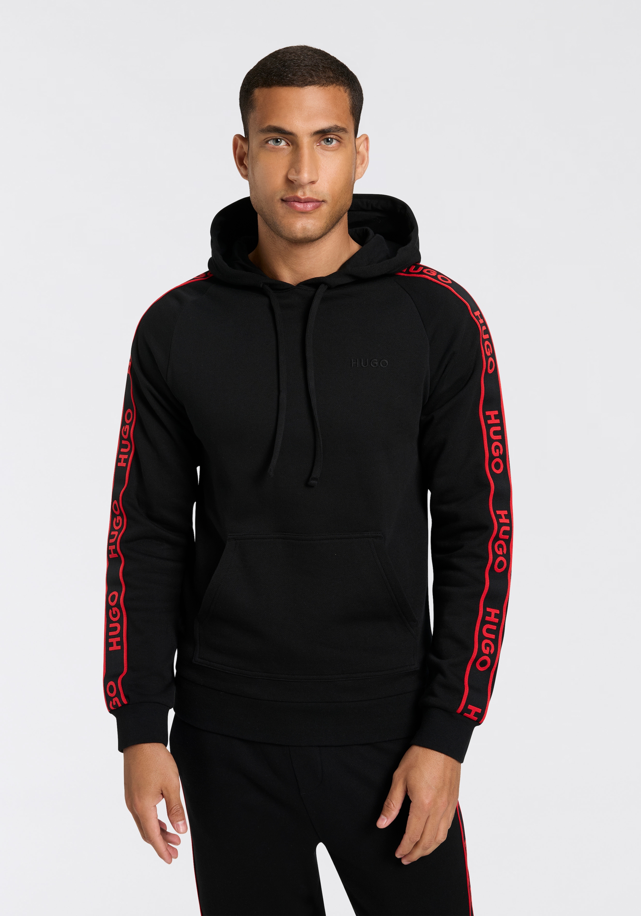 HUGO Underwear Kapuzensweatshirt "BOSS LIAM", mit Logo-Tape an den Ärmeln günstig online kaufen