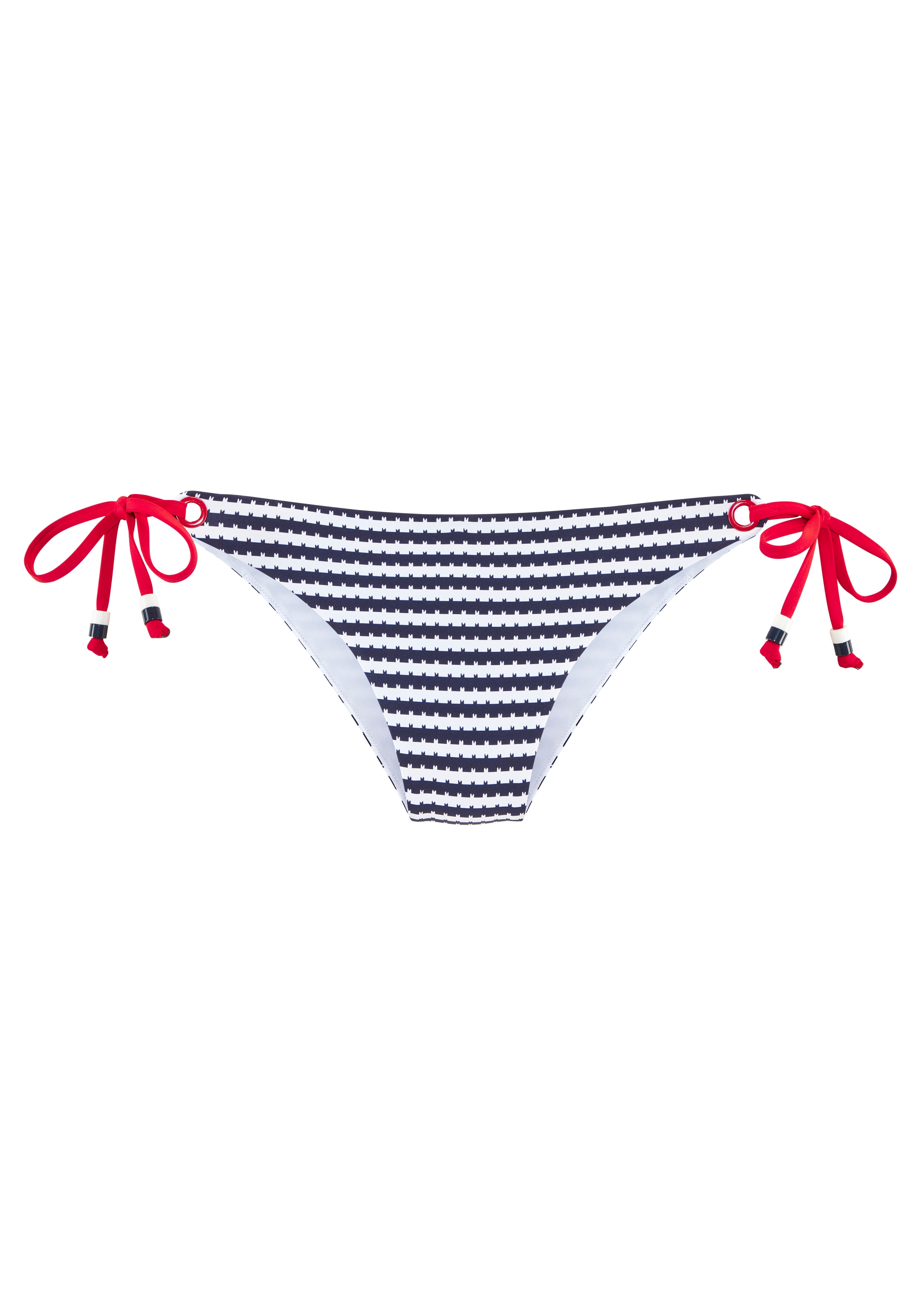 s.Oliver Bikini-Hose "Elain" mit kontrastfarbigen Zierringen