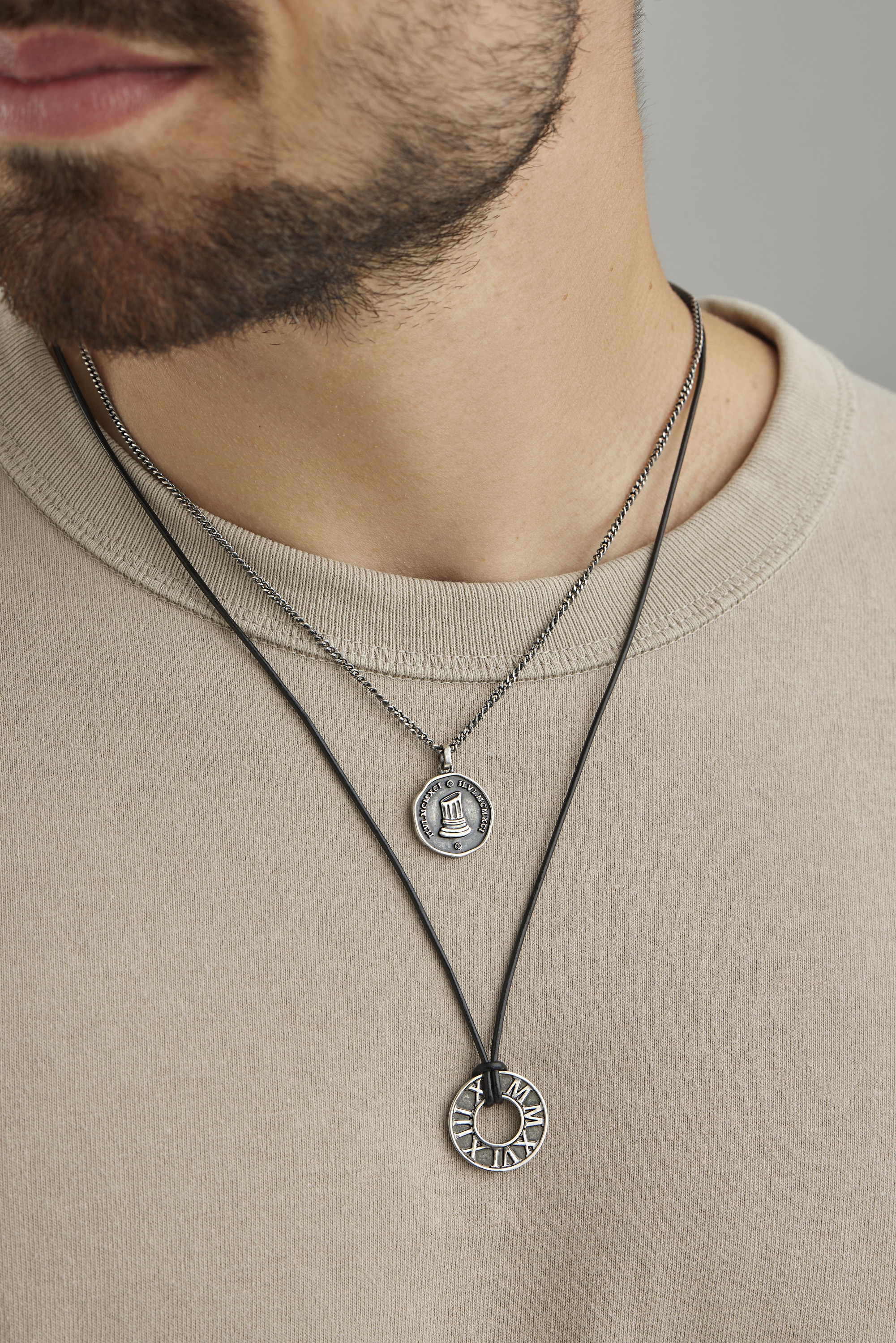 oxidiert ▷ CAÏ bestellen mit Silber Sterling »925/- | Spinell« Münze BAUR Kette Anhänger